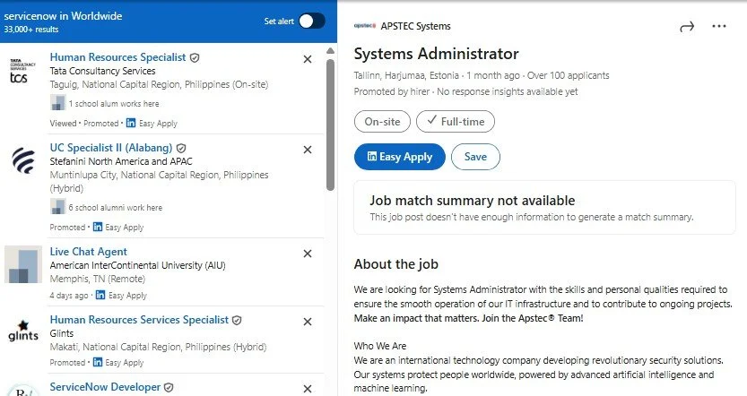 Using LinkedIn is an example of a direct way to find ServiceNow Developers