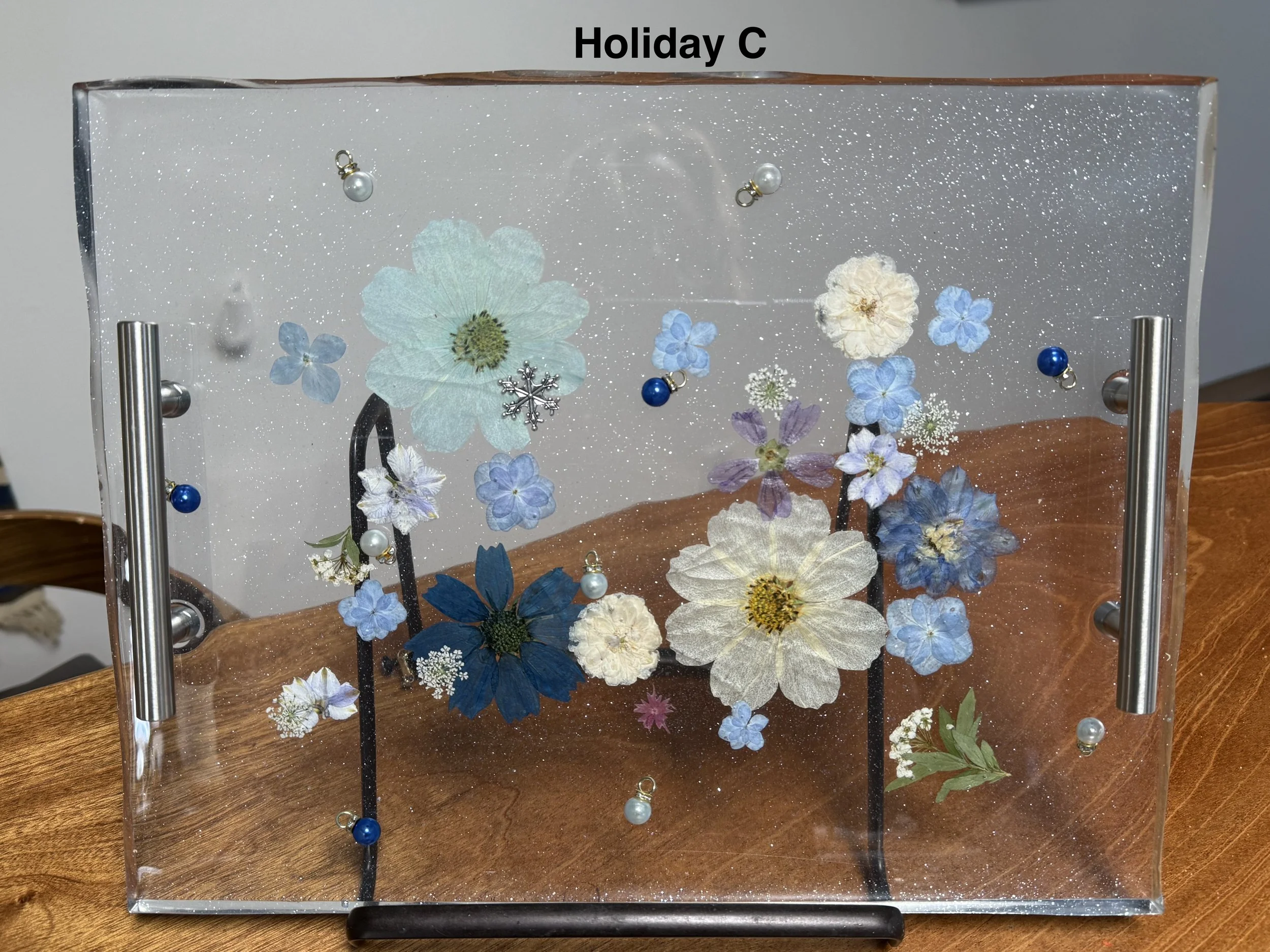 Floral Elegance Holiday Sweets Tray