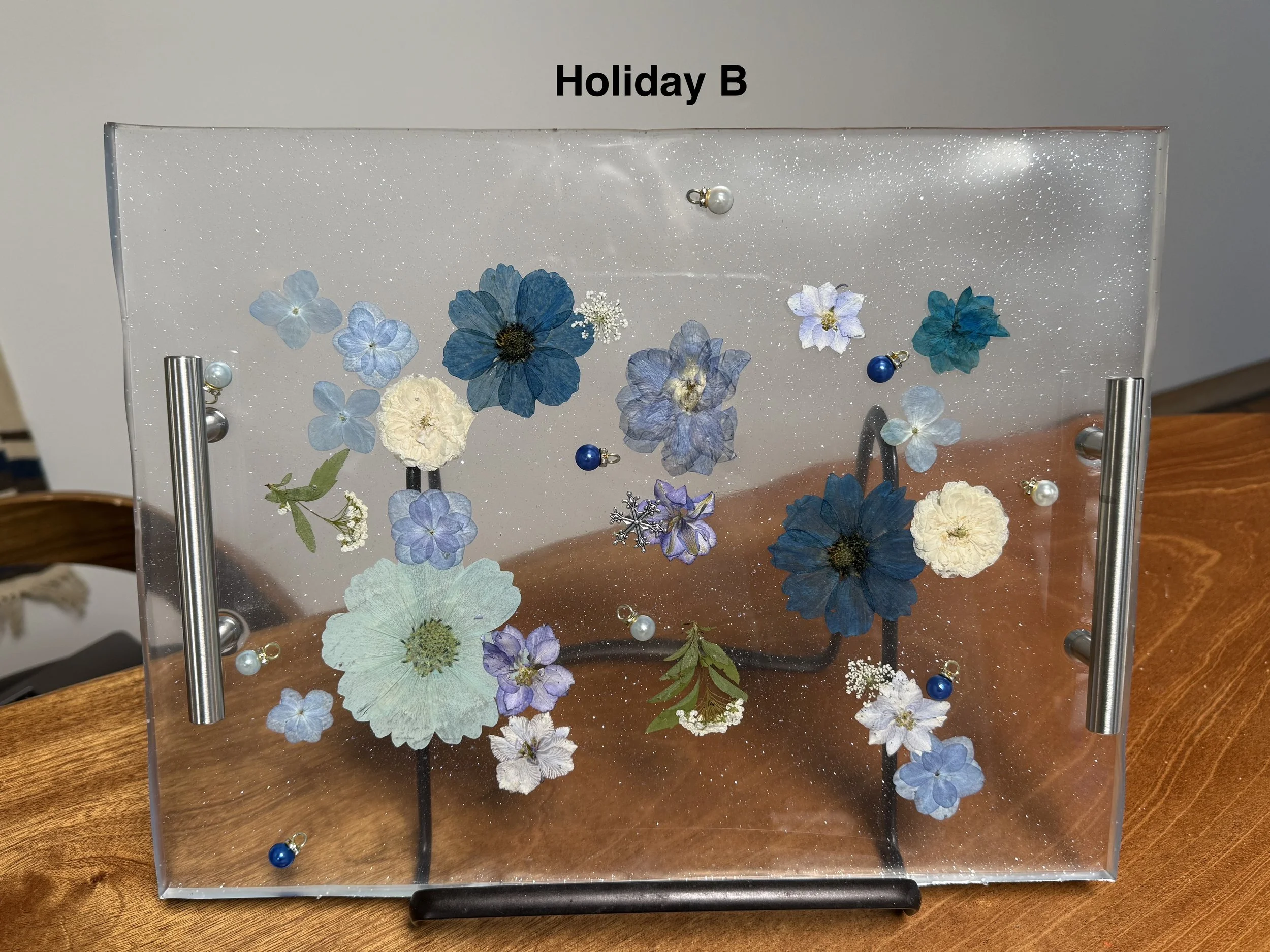 Floral Elegance Holiday Sweets Tray