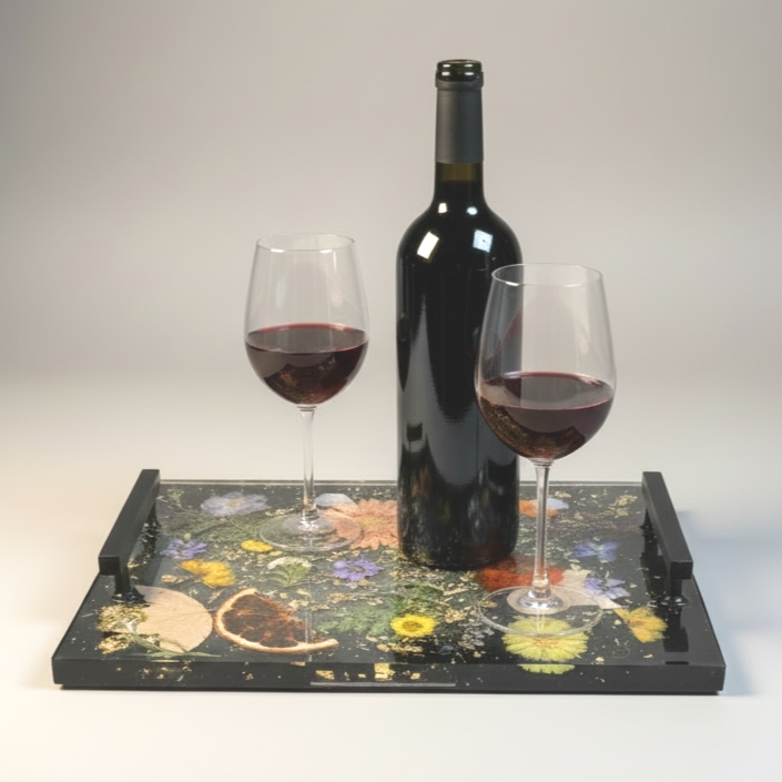 Orange Elegance Tray