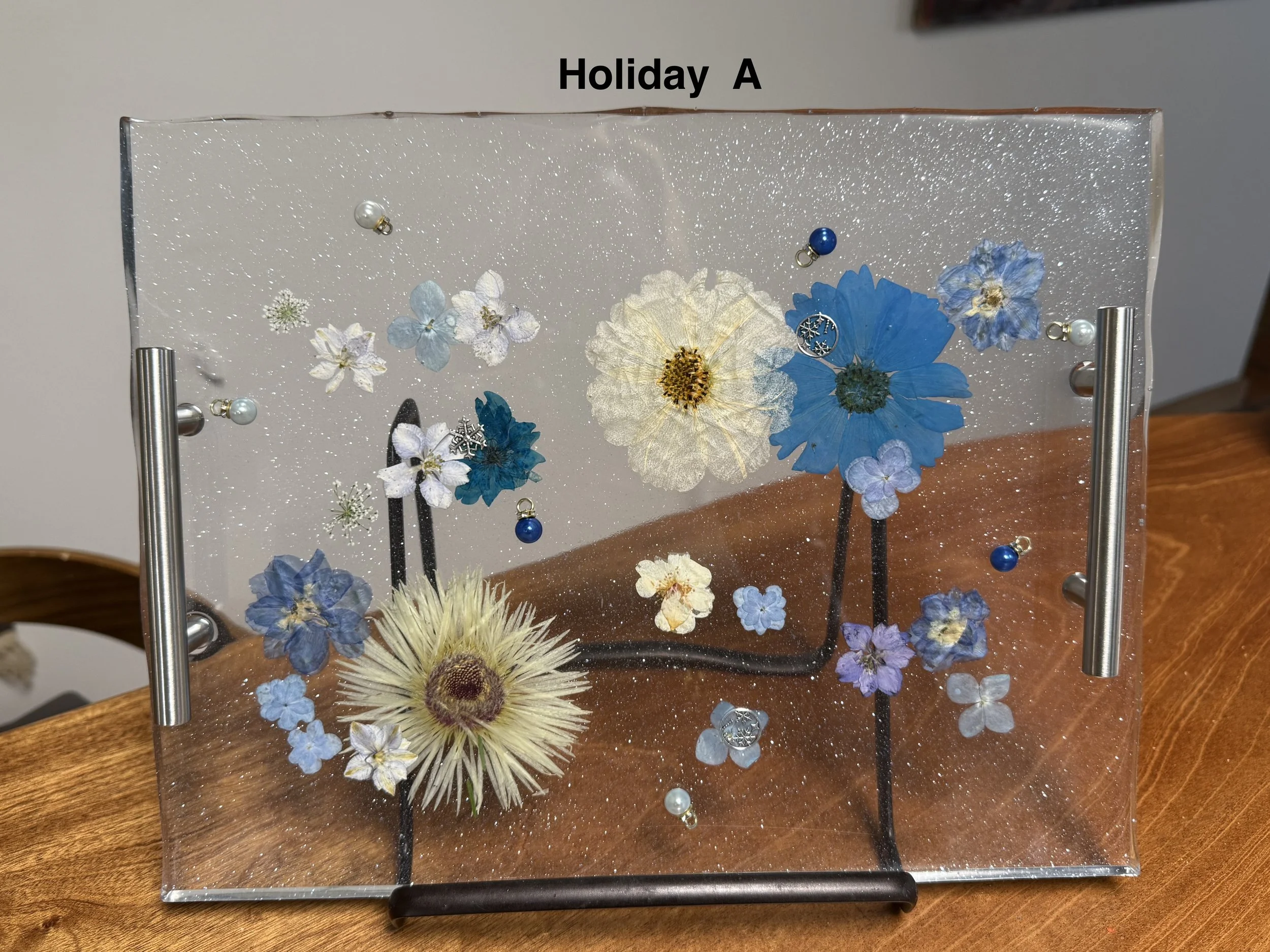 Floral Elegance Holiday Sweets Tray