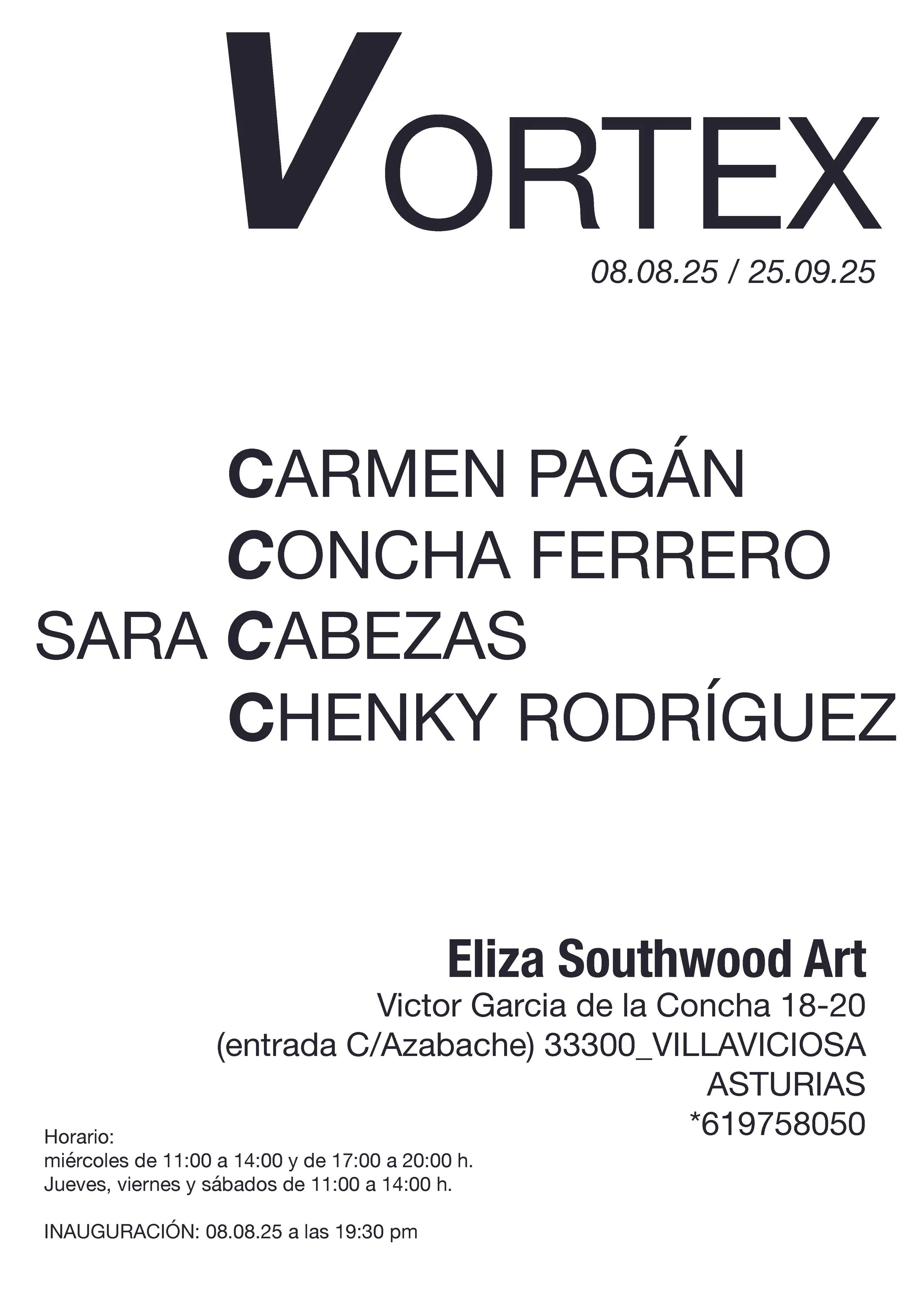 Carmen Pagán, Concha Ferrero, Sara Cabezas y Chenky Rodríguez: Vortex