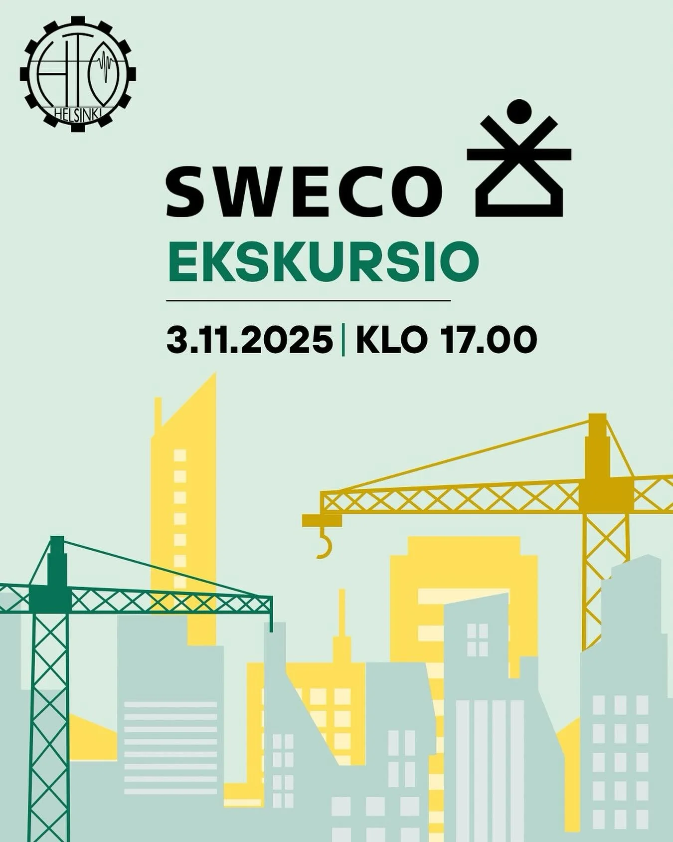 Helsingin Tekniikan Opiskelijat &ndash; HTO ry j&auml;rjest&auml;&auml; ekskursion Swecon toimistolle Ilmalaan

L&auml;hde mukaan tutustumaan Swecoon &ndash; Euroopan johtavaan rakennetun ymp&auml;rist&ouml;n ja teollisuuden asiantuntijaan!

Ekskursi