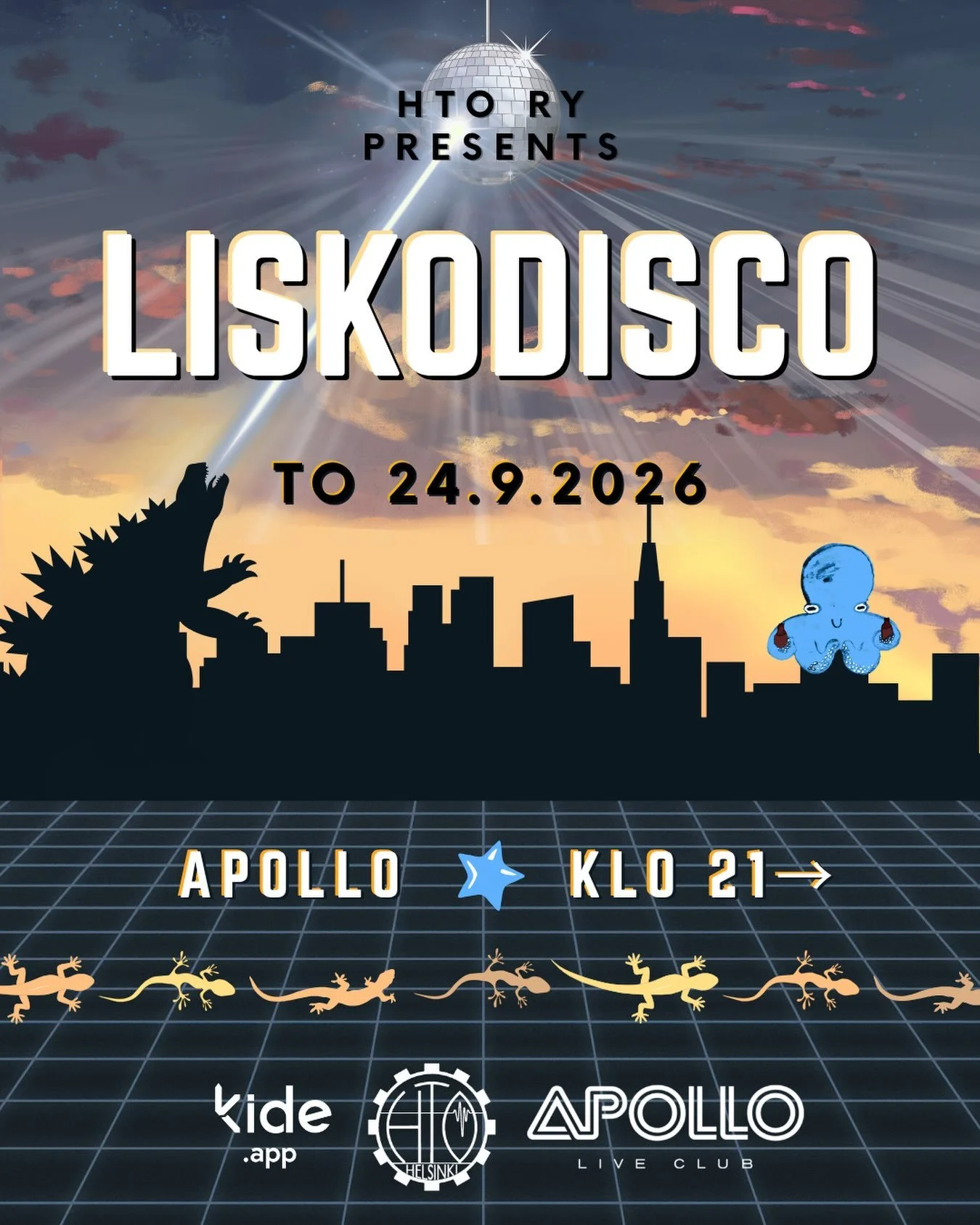In English in the comments!

HUOM! LiskoDiscon sijainti on vaihtunut Maxinesta Apolloon! LiskoDiscon kapasiteettia on nostettu ja myynniss&auml; on nyt merkitt&ouml;mi&auml; lippuja kahden euron hintaan. 

Tervetuloa LiskoDiscoon, Tursajaisten virall