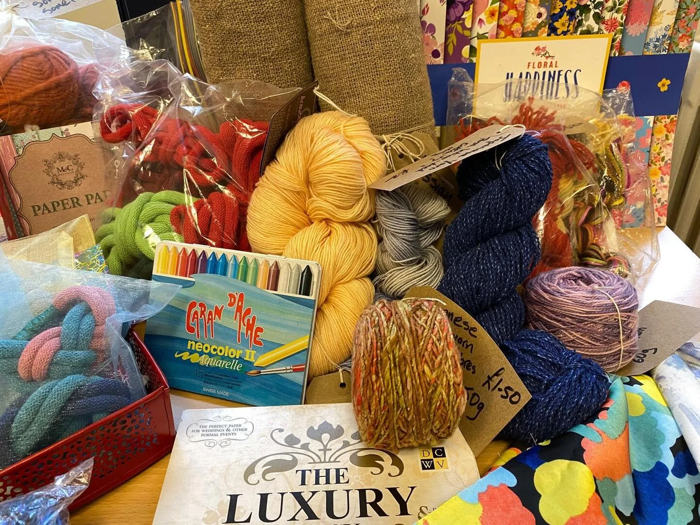 Fabulous variety and amazing bargains at the upcoming stash sale @wrenhallwroxall Local crafters have emptied their cupboards and will be selling their surplus stash materials  on Sat 7th Feb 2-4 pm Entry is free and there will be plenty of tea serve
