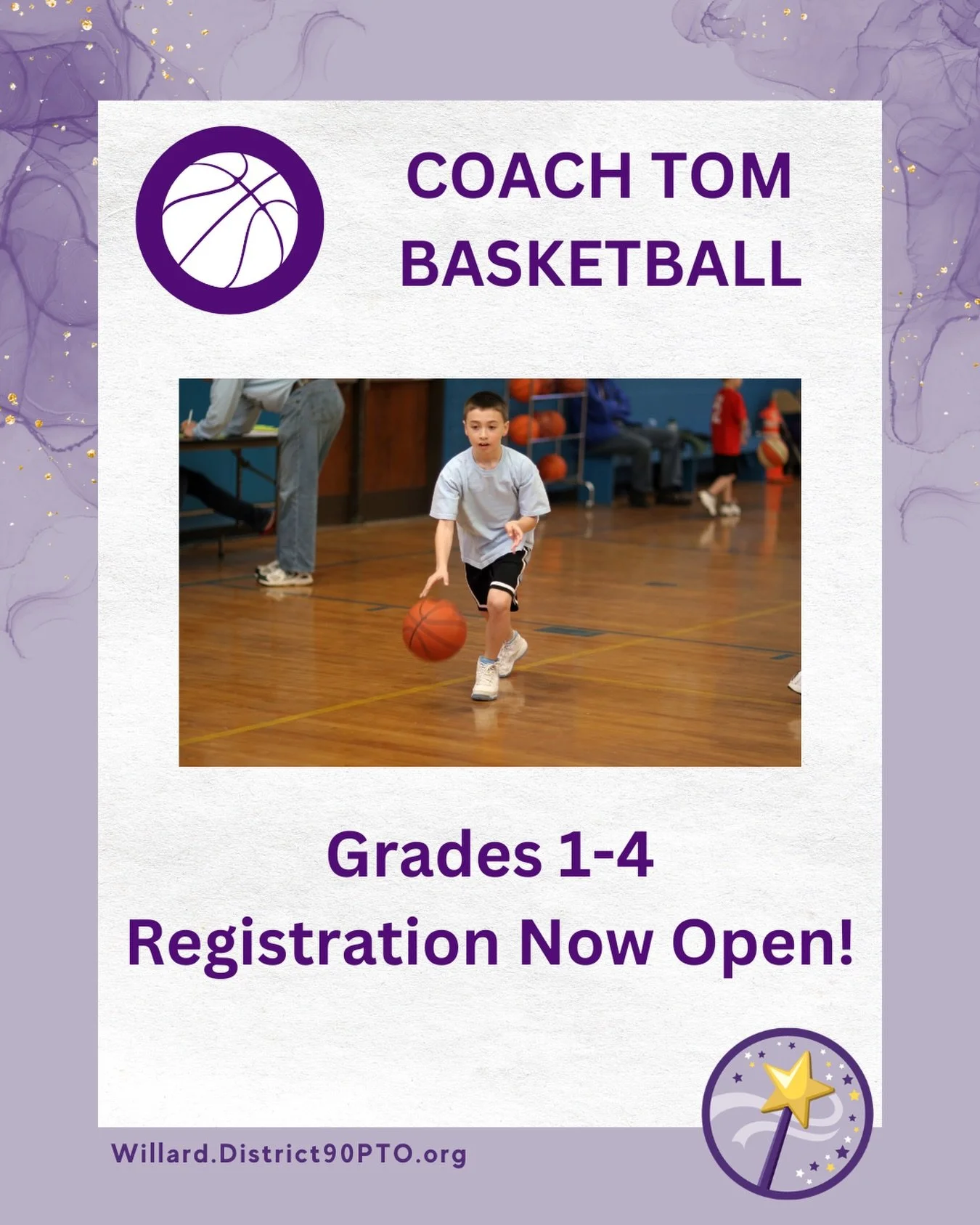 For all the kiddos in grades 1-4 with hoop dreams! Coach Tom Basketball is back for spring! Tuesdays between April 7 - May 26 from 3:10 - 4:15 pm (8 sessions). Link in Bio, stories and special Wizard email to register!