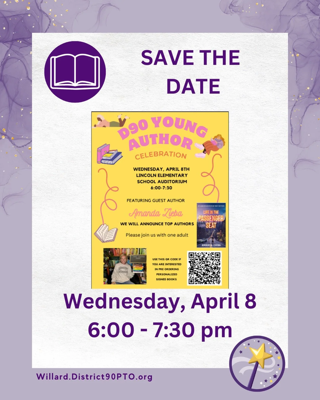 Save the date for the annual D90 Young Author Celebration, held at Lincoln Elementary on April 8.