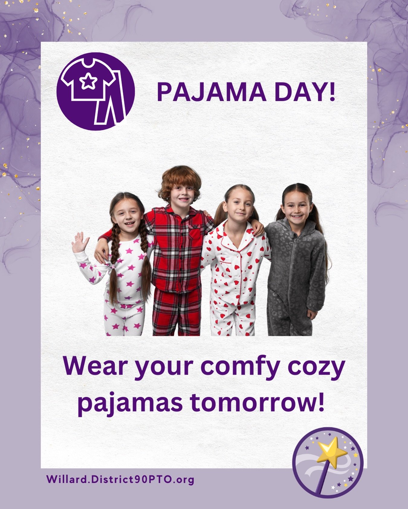 REMINDER: Tomorrow is a school-wide pajama day! And next week is Spring Break!!! School resumes on Tuesday, April 7!