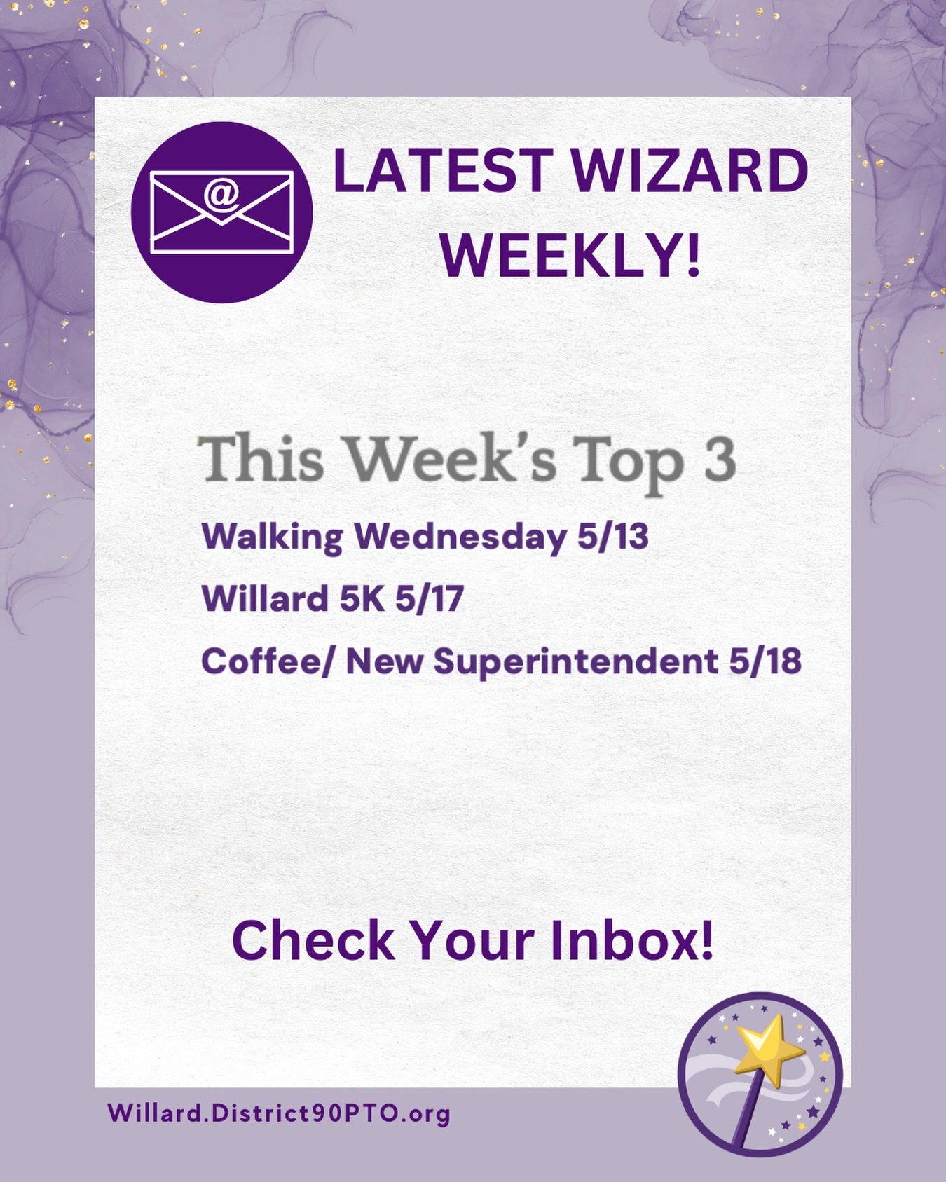 This week&rsquo;s #WizardWeekly is chock full of end of year updates! Don&rsquo;t miss the dates to meet the new superintendent, see the principals get slimed, celebrate your outgoing 4th grader, volunteer for the 5K, and more!