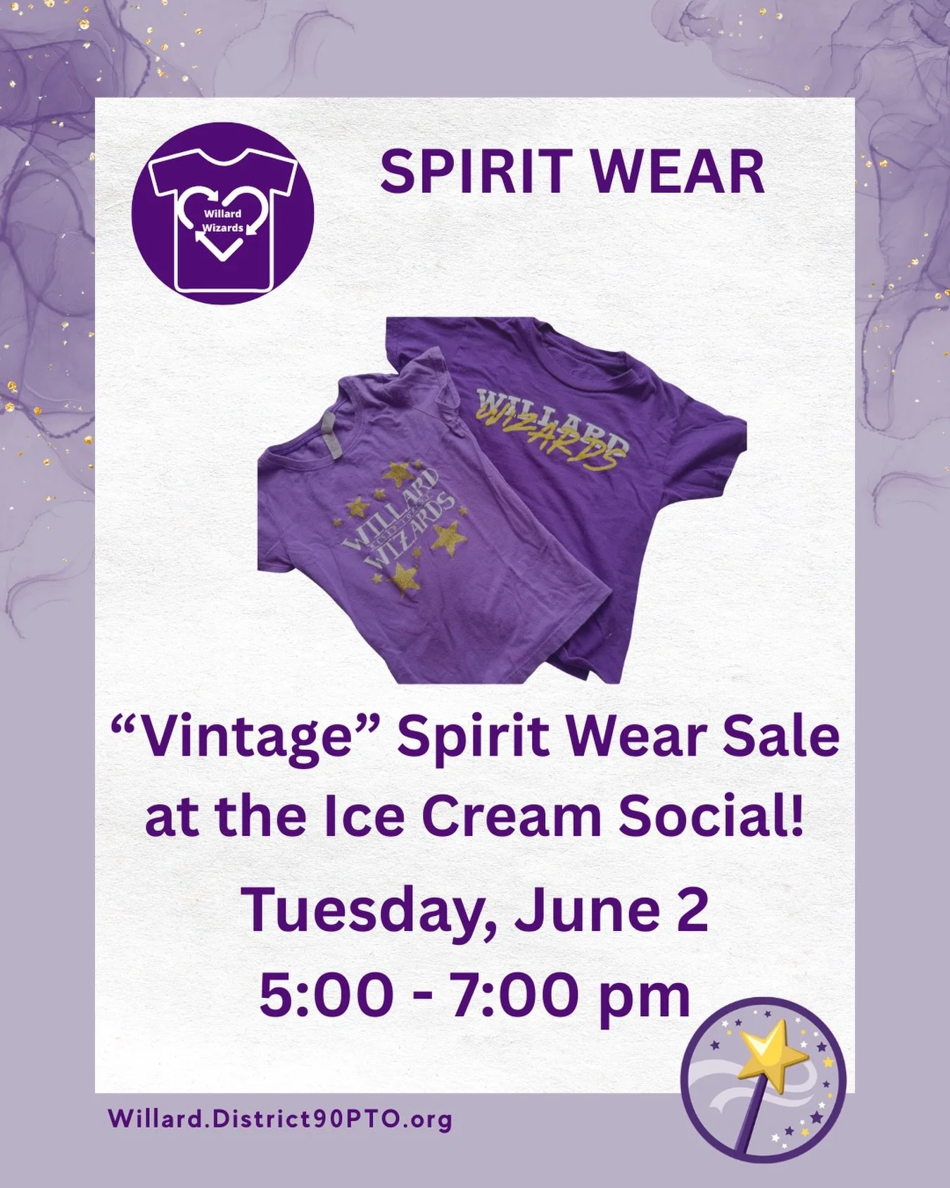Are those Wizard spirit shirts, shorts, or pants getting a tad&hellip; small? Donate them to the PTO by May 29 and we will get them turned around to sell at the Ice Cream Social&hellip; where you can pick up a new shirt for just $5!