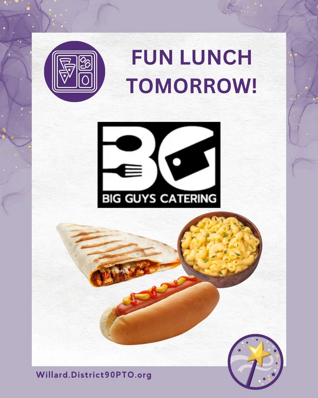 REMINDER: Tomorrow's Fun Lunch is from Big Guys! Thank you for the volunteers for making it happen.