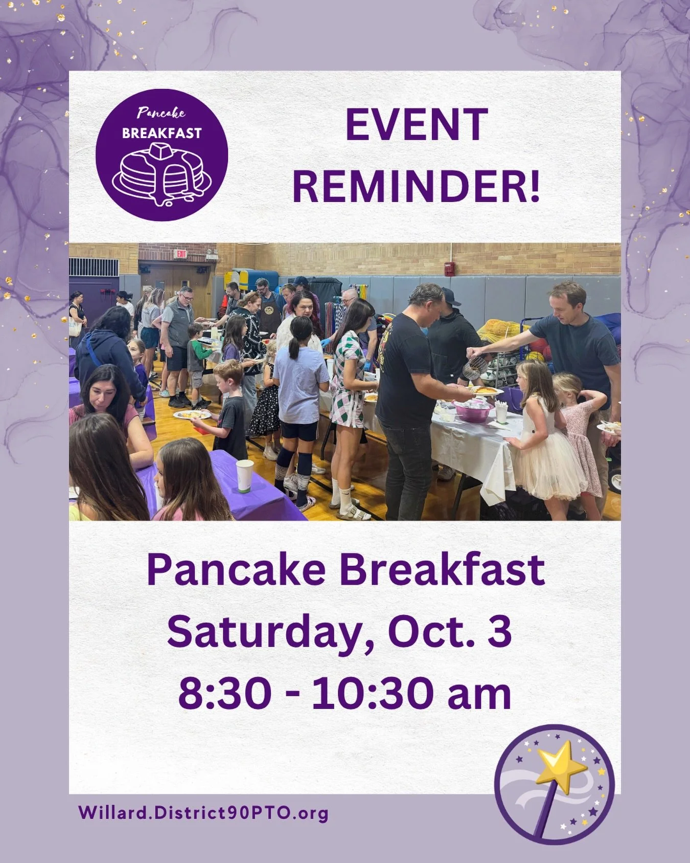 REMINDER: The annual Willard Pancake Breakfast is one week from today!! We hope to see you all there to enjoy some wonderful pancakes with our Willard community!