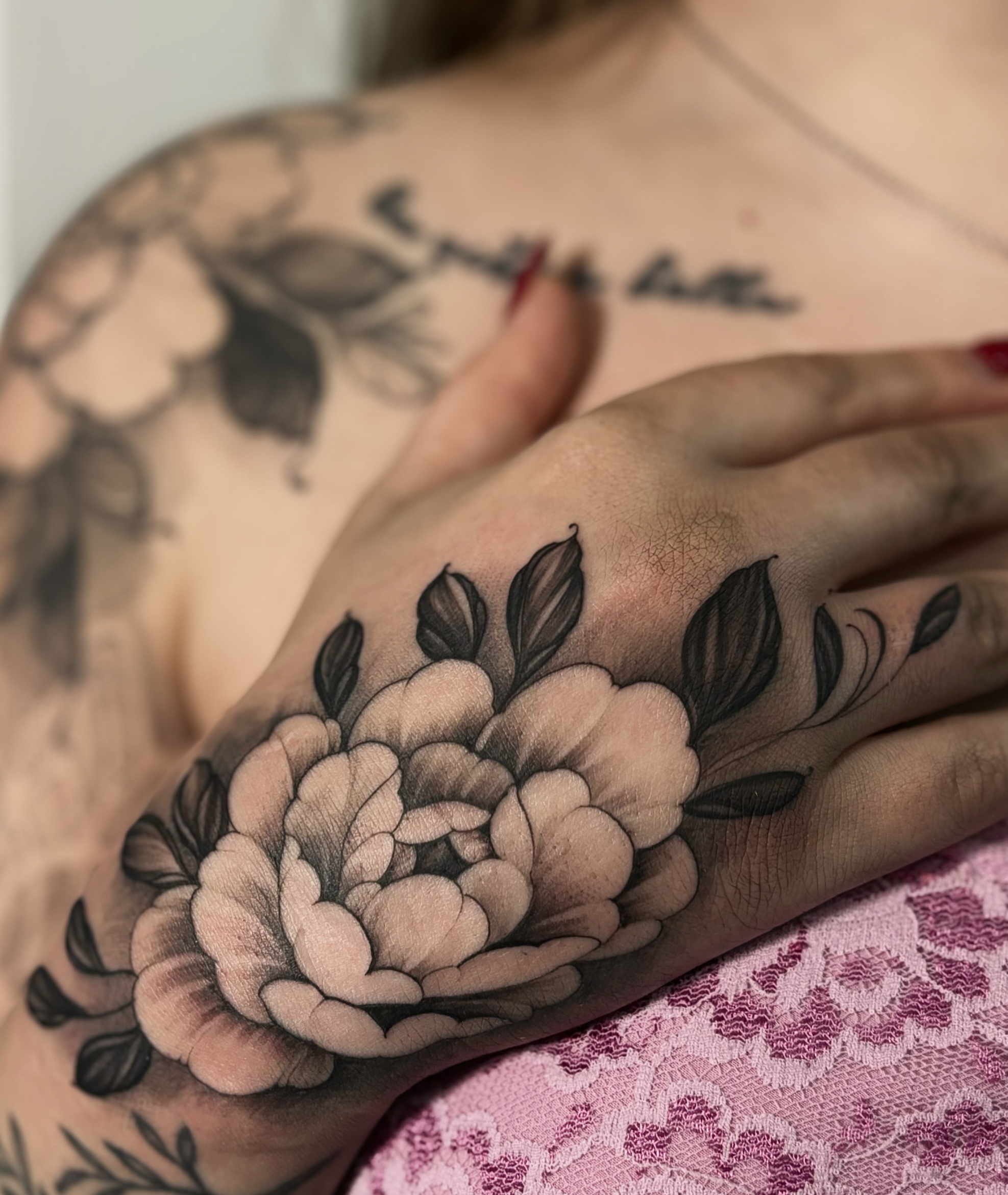 Completed Peony Flower