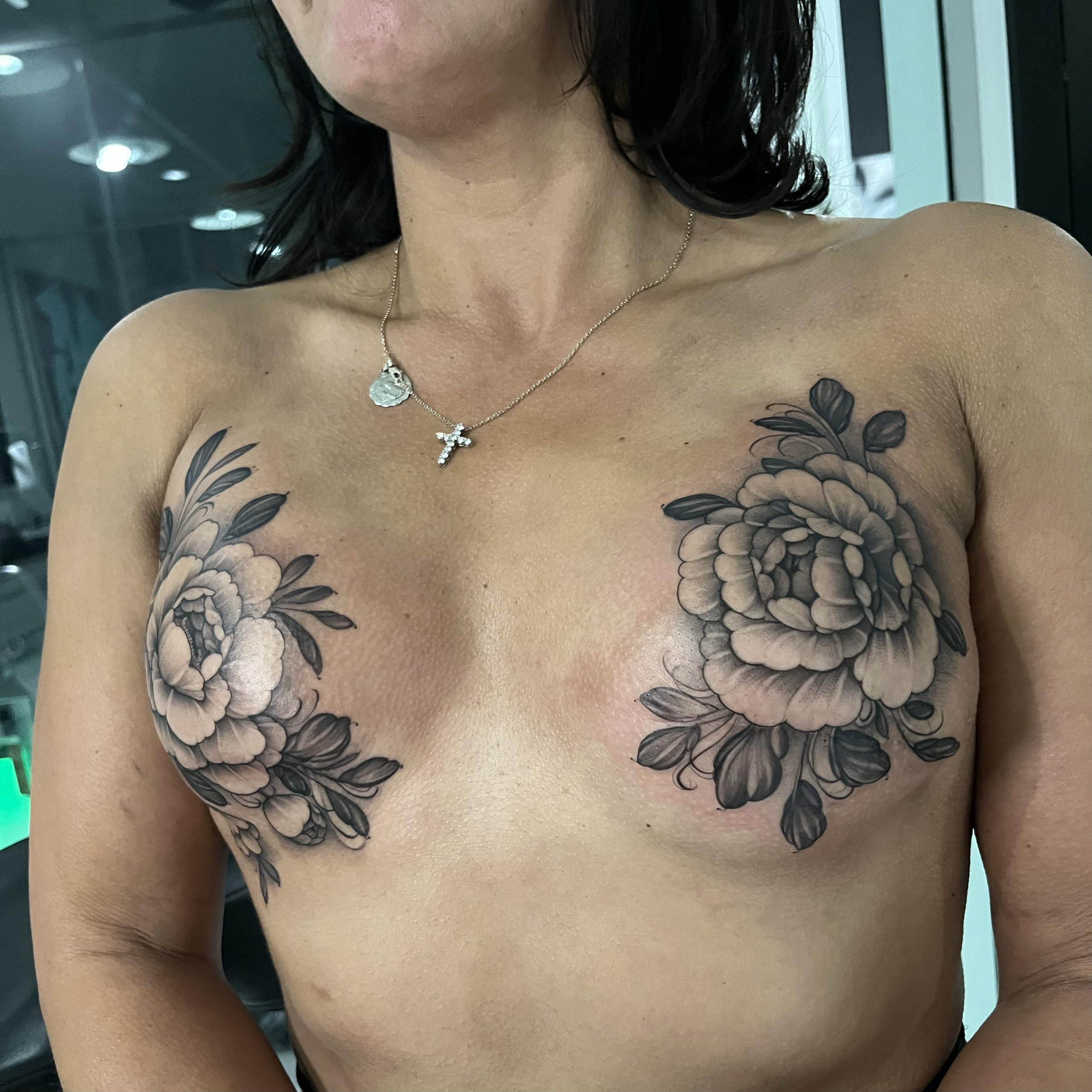 After Double Mastectomy Scar Cover up