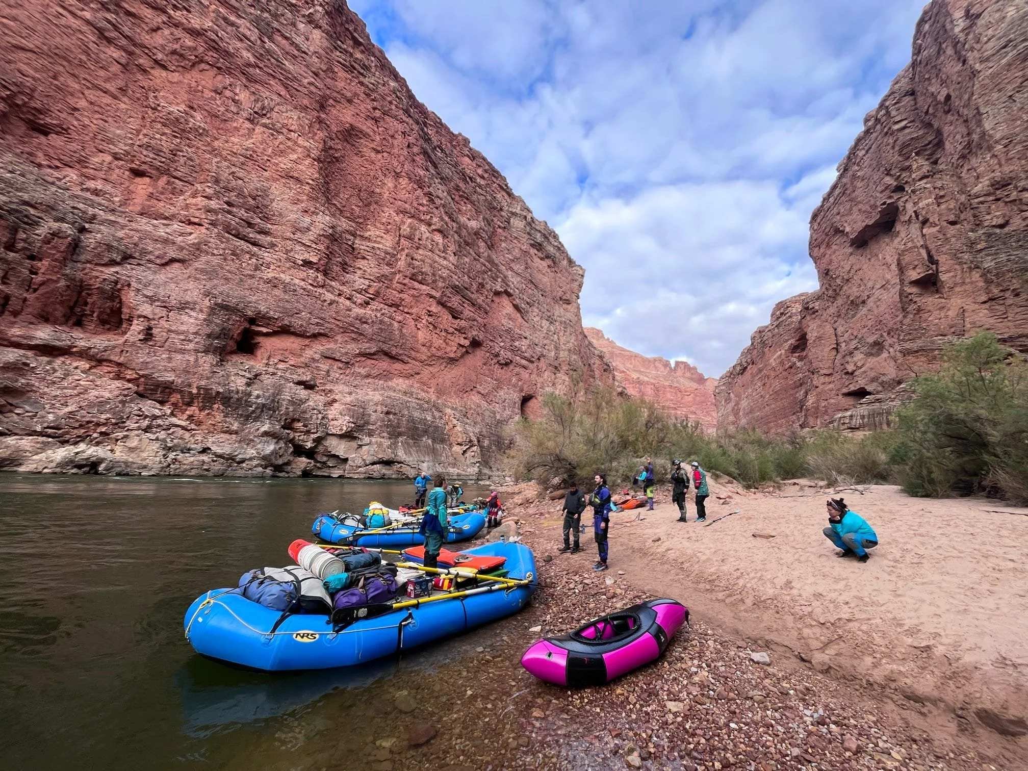 Grand Canyon rafting and packrafting