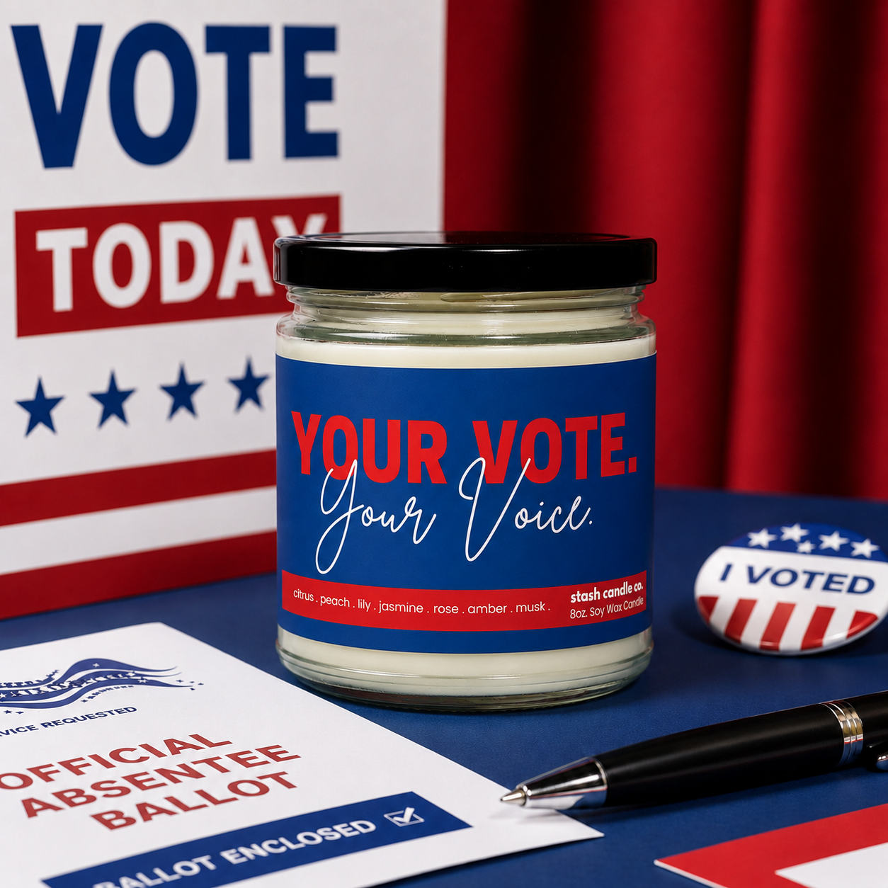 Your Vote. Your Voice. Candle