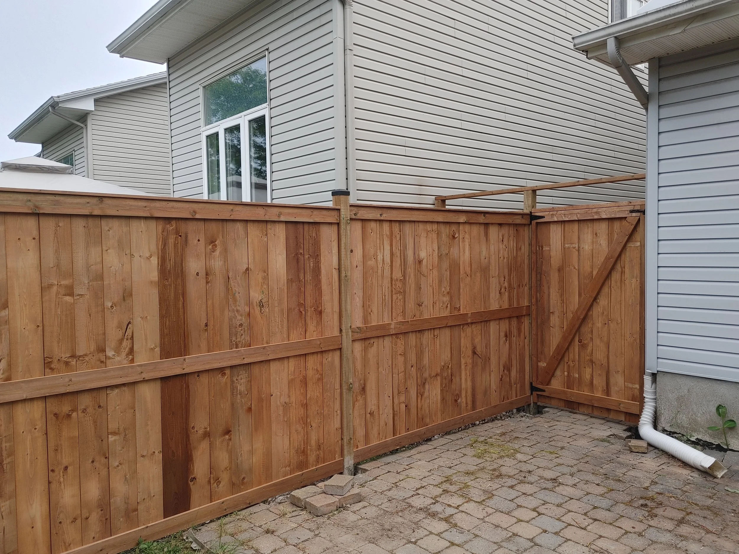 Wood Pressure Treated Fence in Kanata, 2025. StandArt Fence 