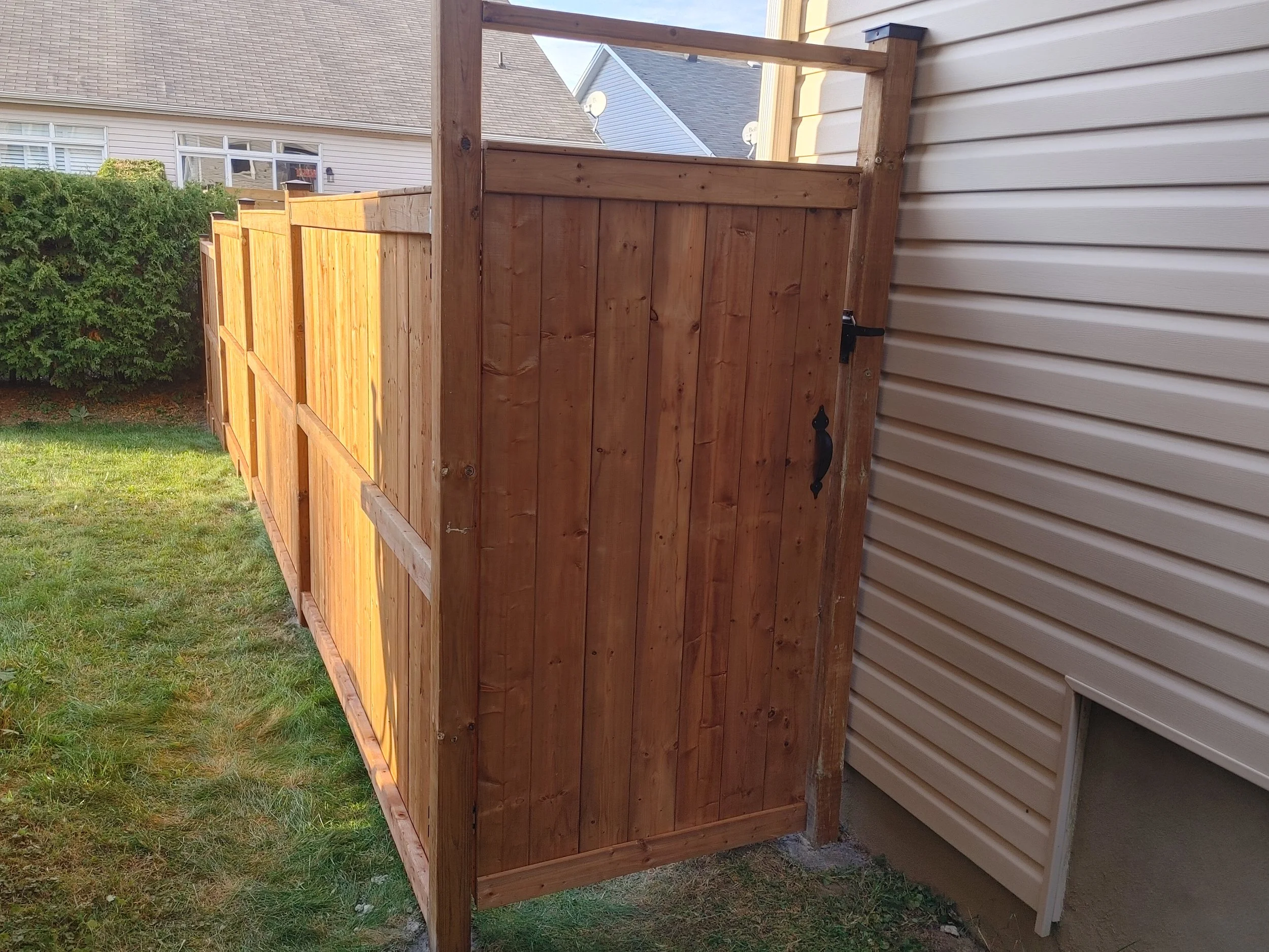 Wood Pressure Treated Fence in Stittsville, 2025. StandArt Fence