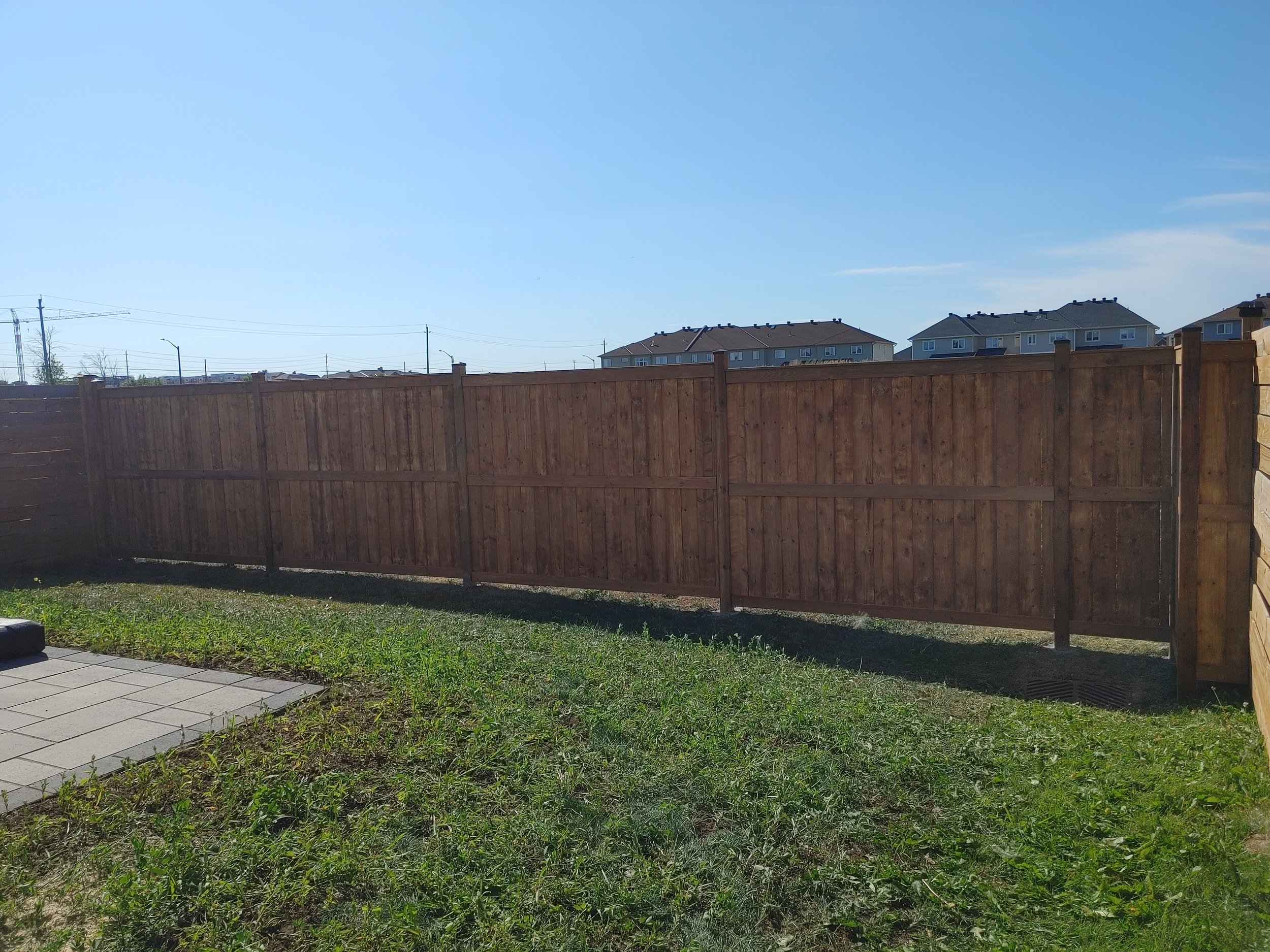 Wood Pressure Treated Fence in Carleton Place, 2025. StandArt Fence 