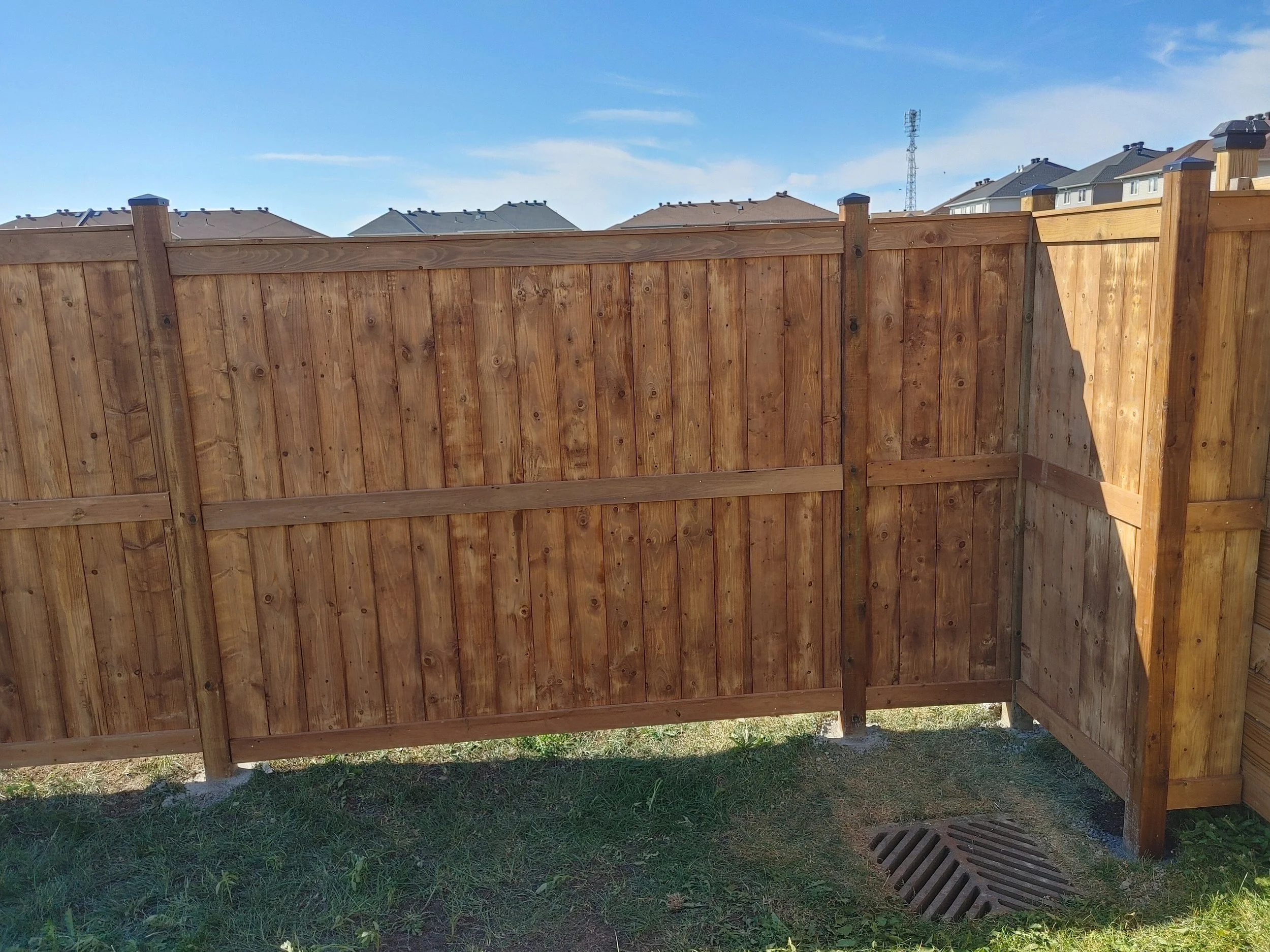 Wood Pressure Treated Fence in Carleton Place, 2025. StandArt Fence 