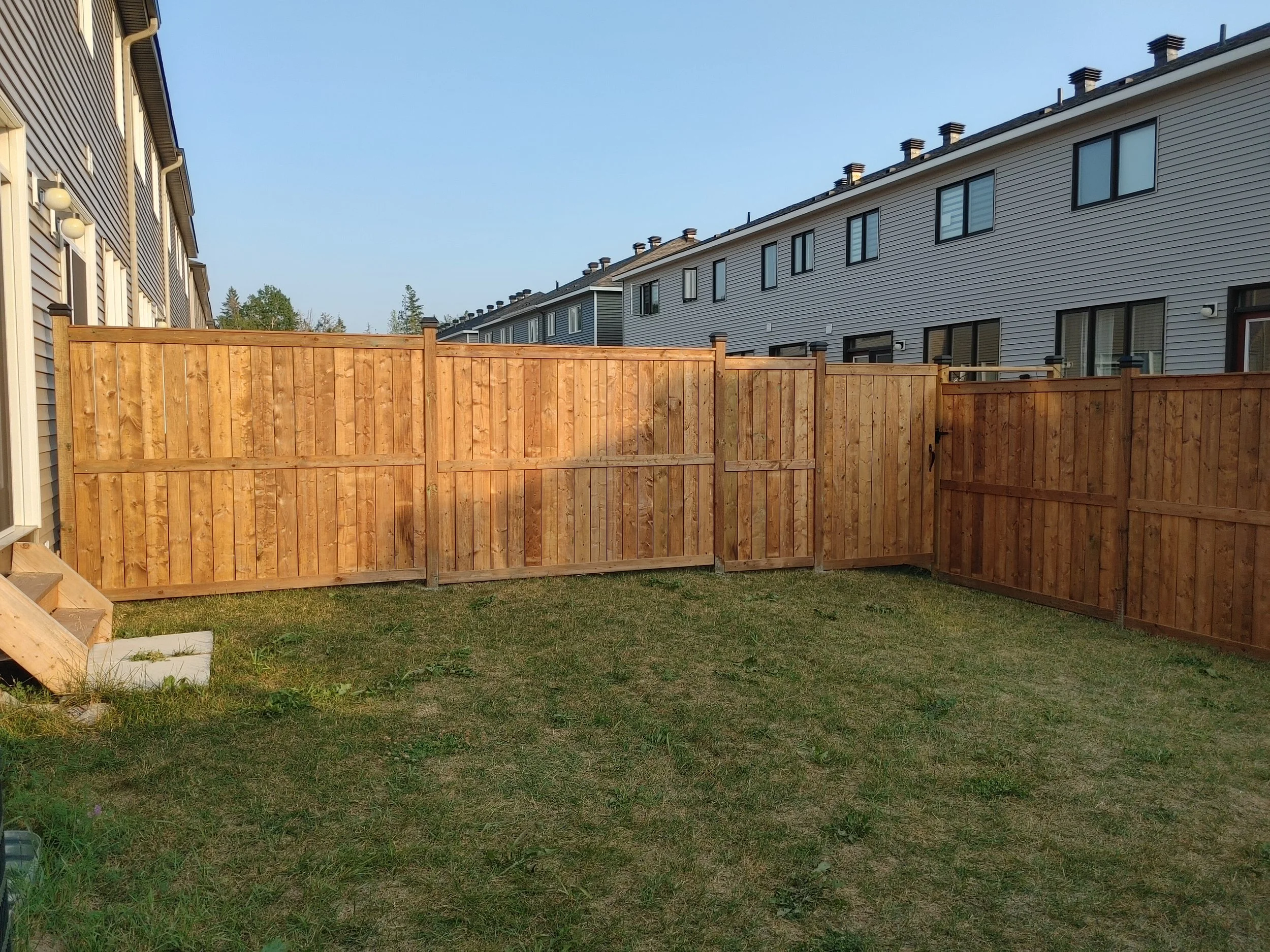 Wood Pressure Treated Fence in Stittsville, 2025. StandArt Fence 