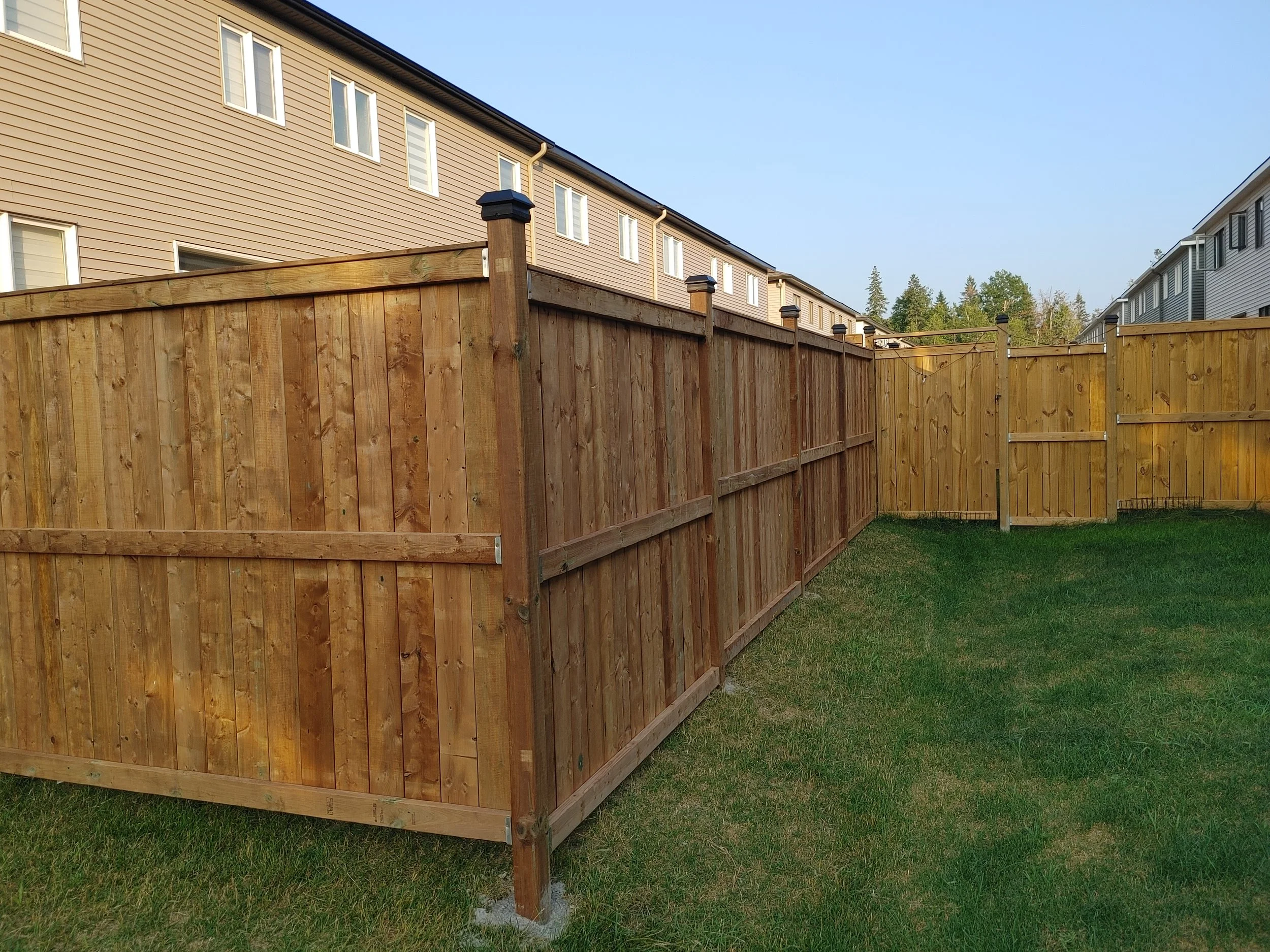 Wood Pressure Treated Fence in Stittsville, 2025. StandArt Fence 