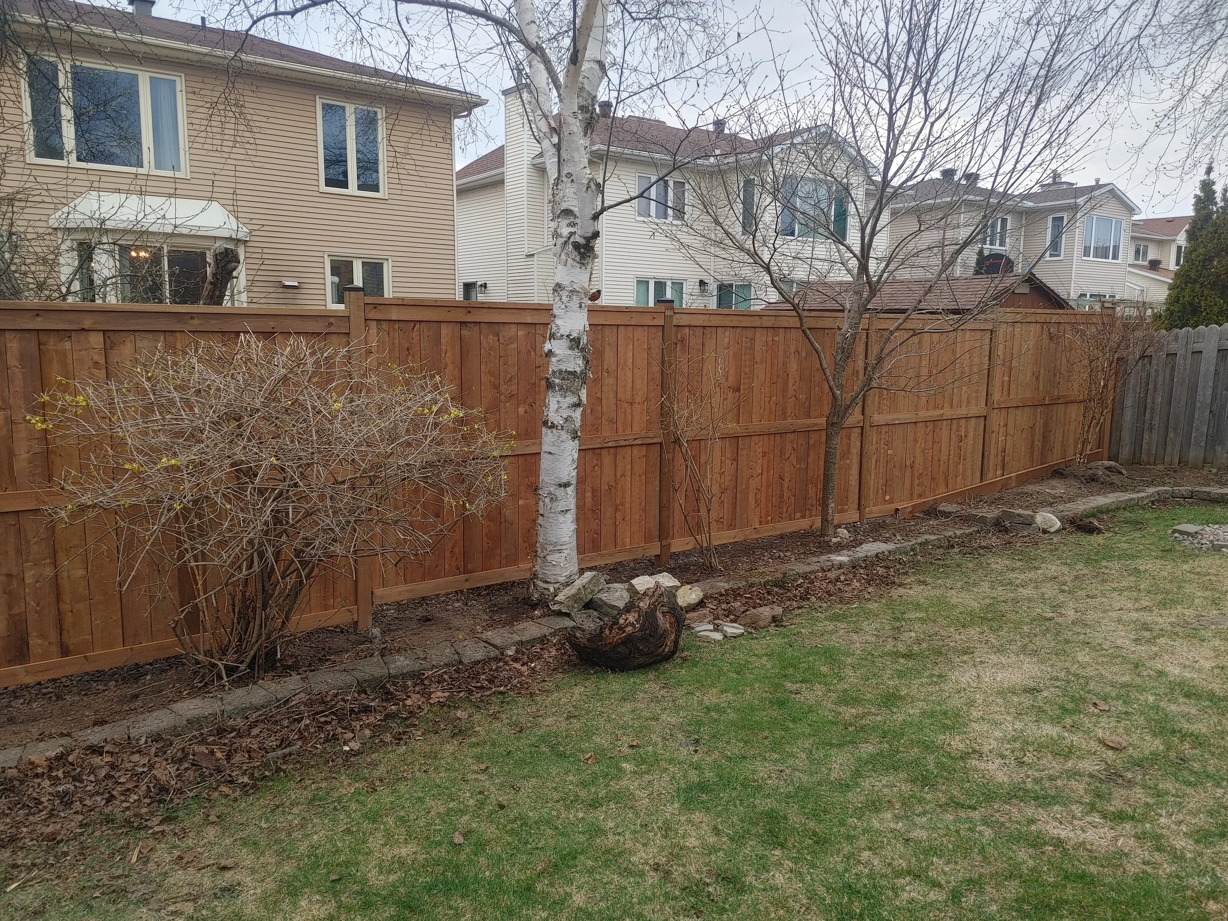 Wood Pressure Treated Fence in Barrhaven, 2025. StandArt Fence 
