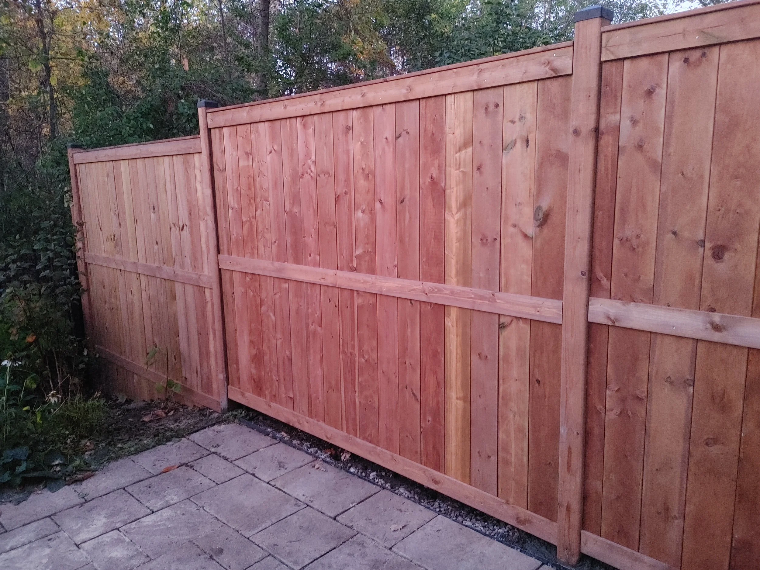 Wood Pressure Treated Fence in Barrhaven, 2025. StandArt Fence