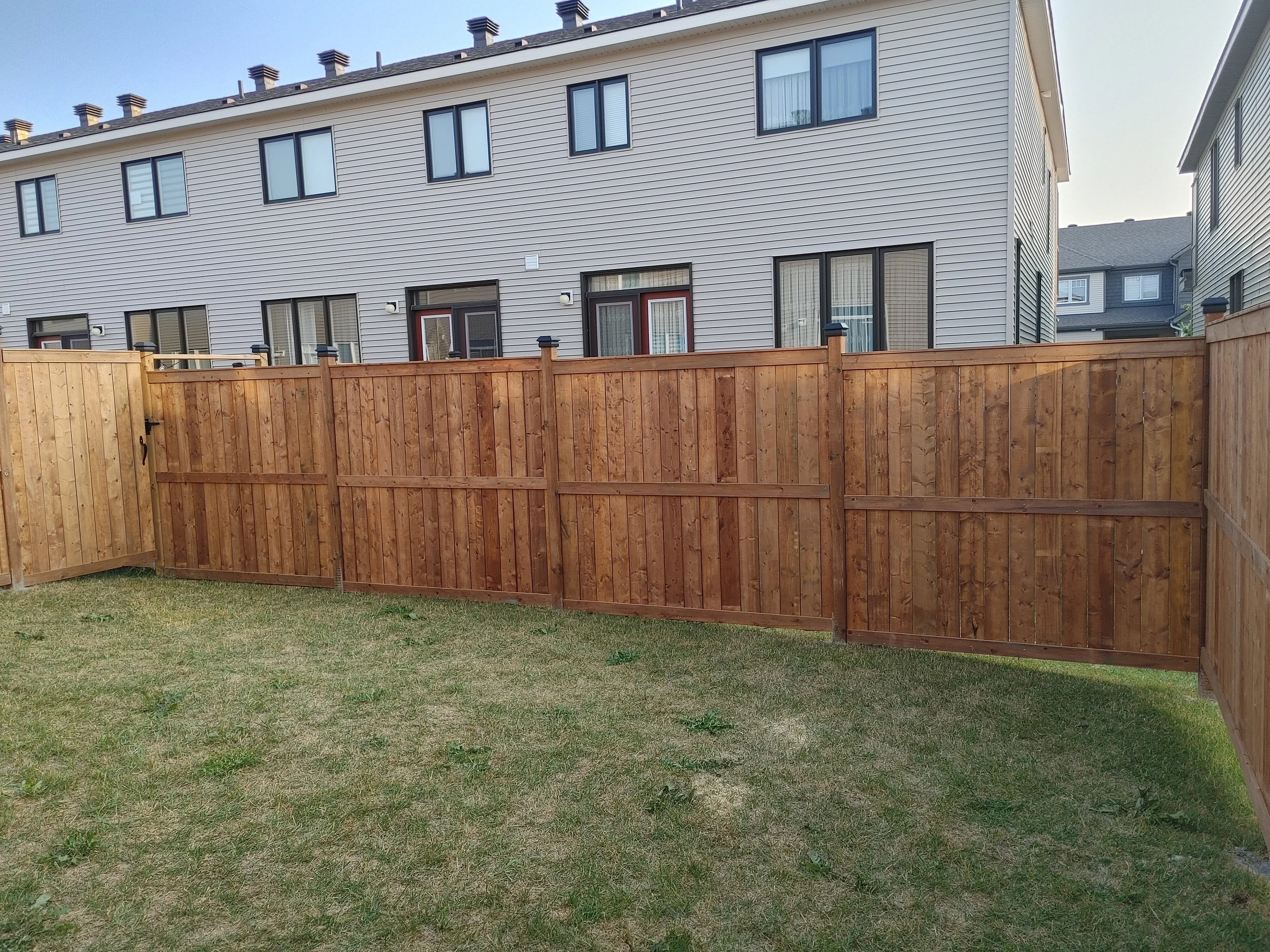 Wood Pressure Treated Fence in Stittsville, 2025. StandArt Fence 