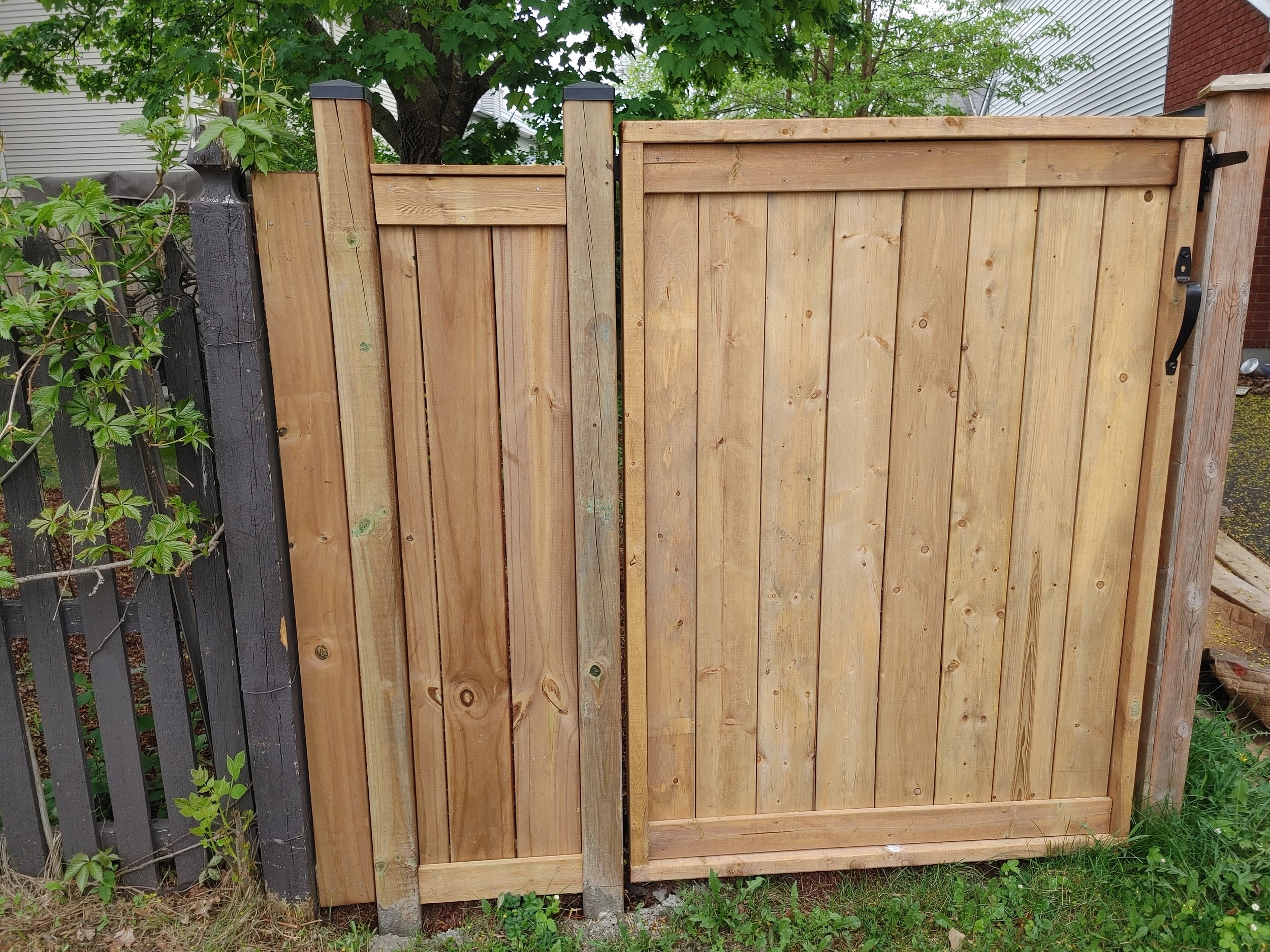 Wood Pressure Treated Fence in Barrhaven, 2025. StandArt Fence 