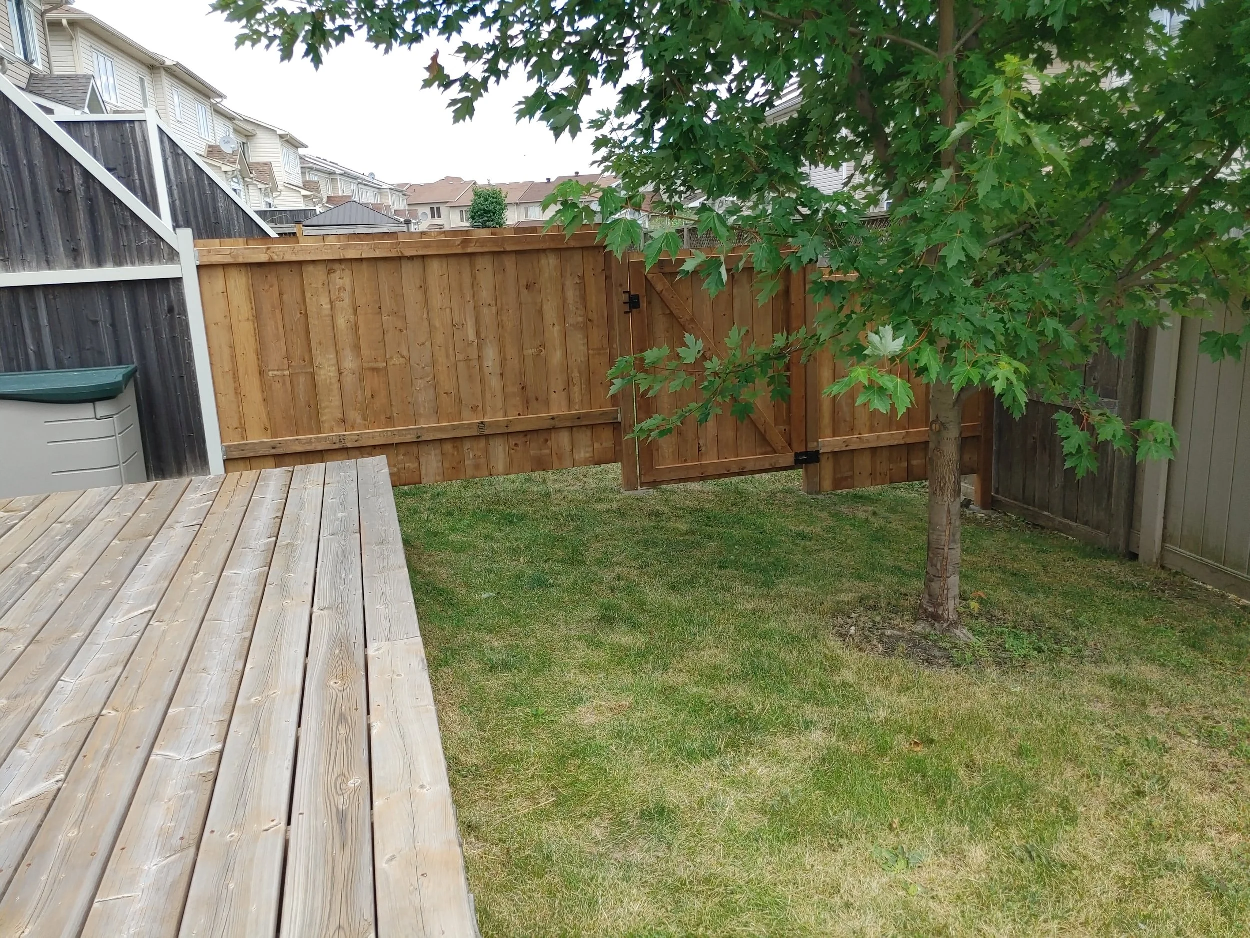 Wood Pressure Treated Fence in Barrhaven, 2025. StandArt Fence 