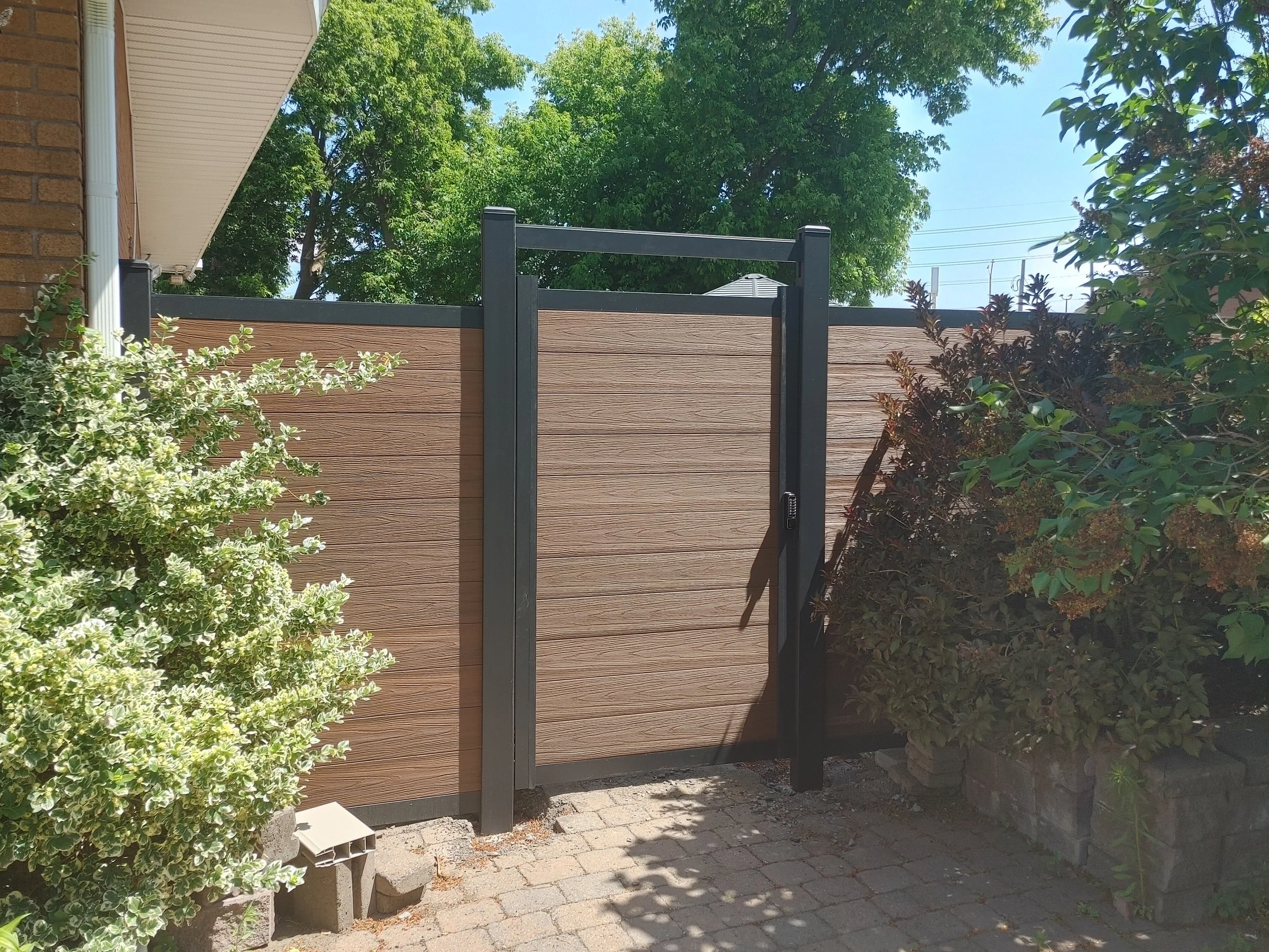 Brown WPC Fence Project