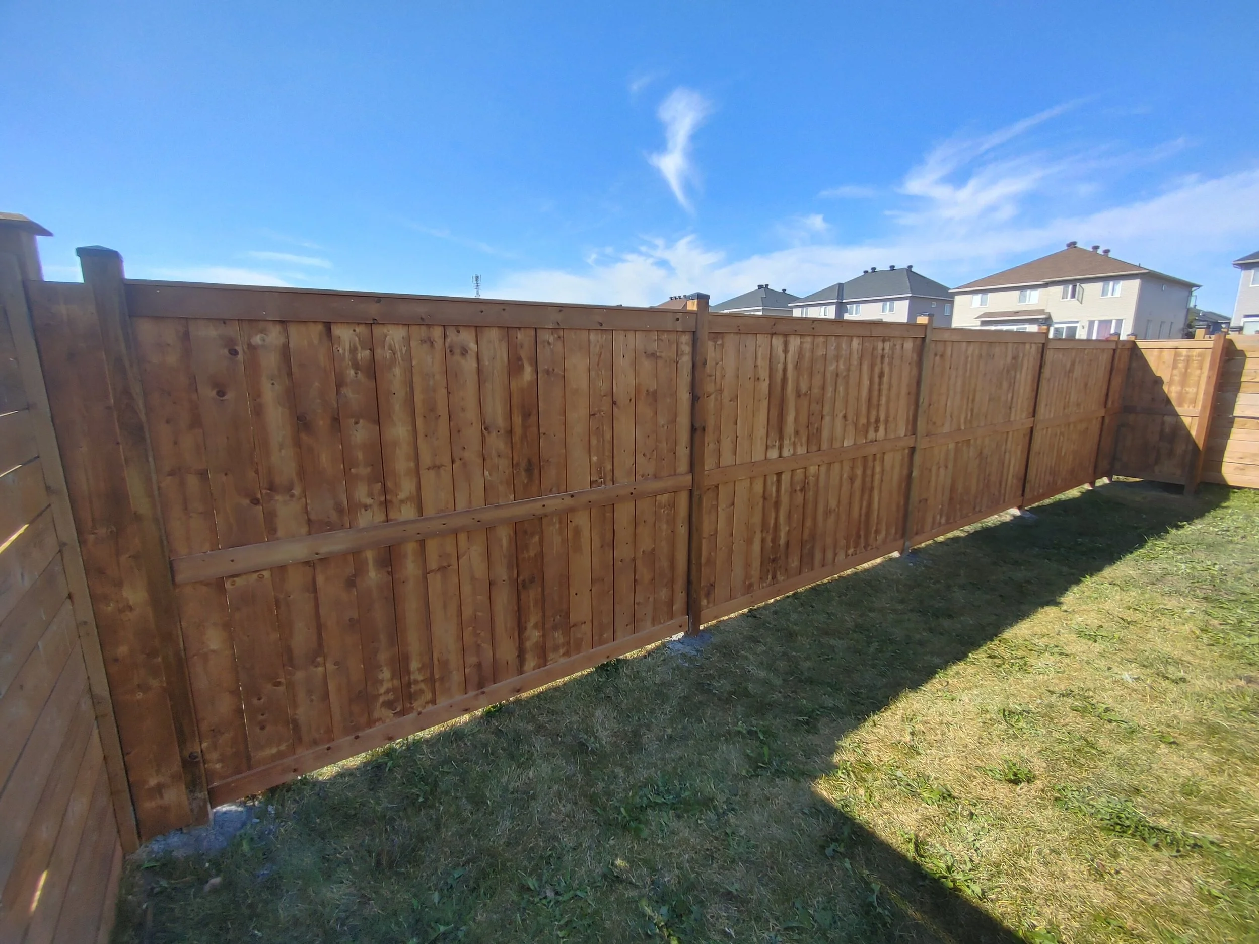 Wood Pressure Treated Fence in Carleton Place, 2025. StandArt Fence 