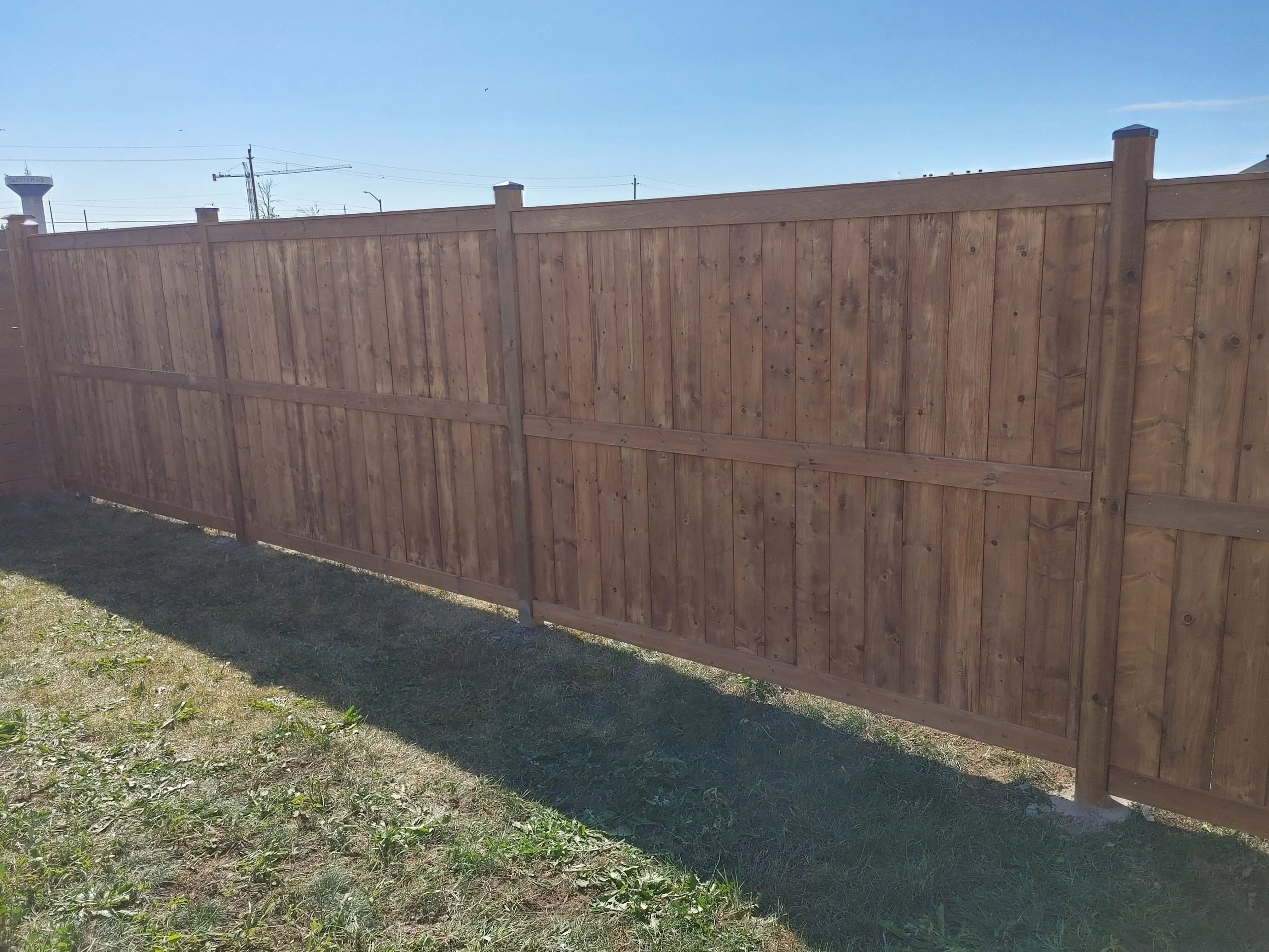 Wood Pressure Treated Fence in Carleton Place, 2025. StandArt Fence 