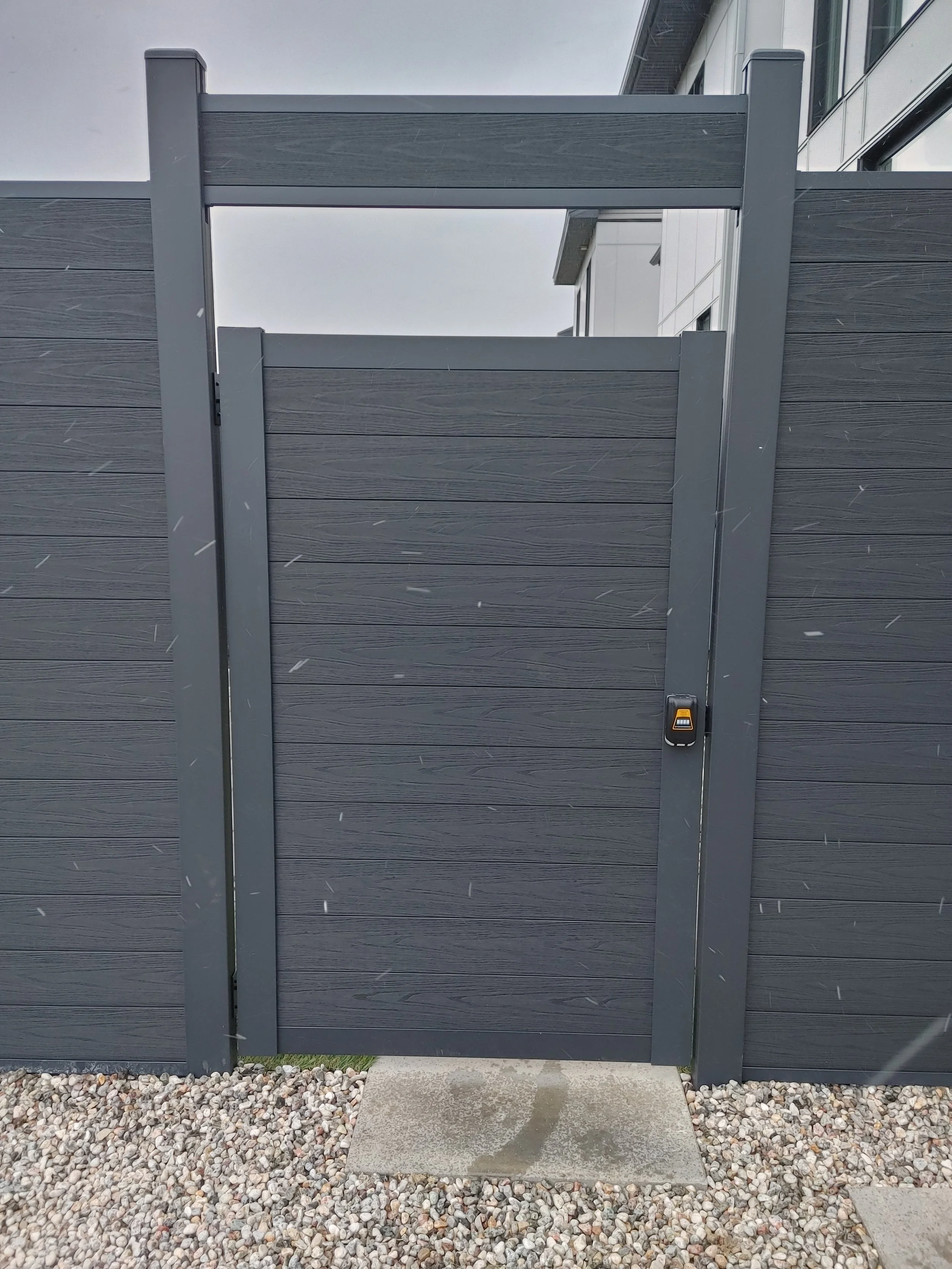 Black WPC Fence in Stittsville, 2025. StandArt Fence