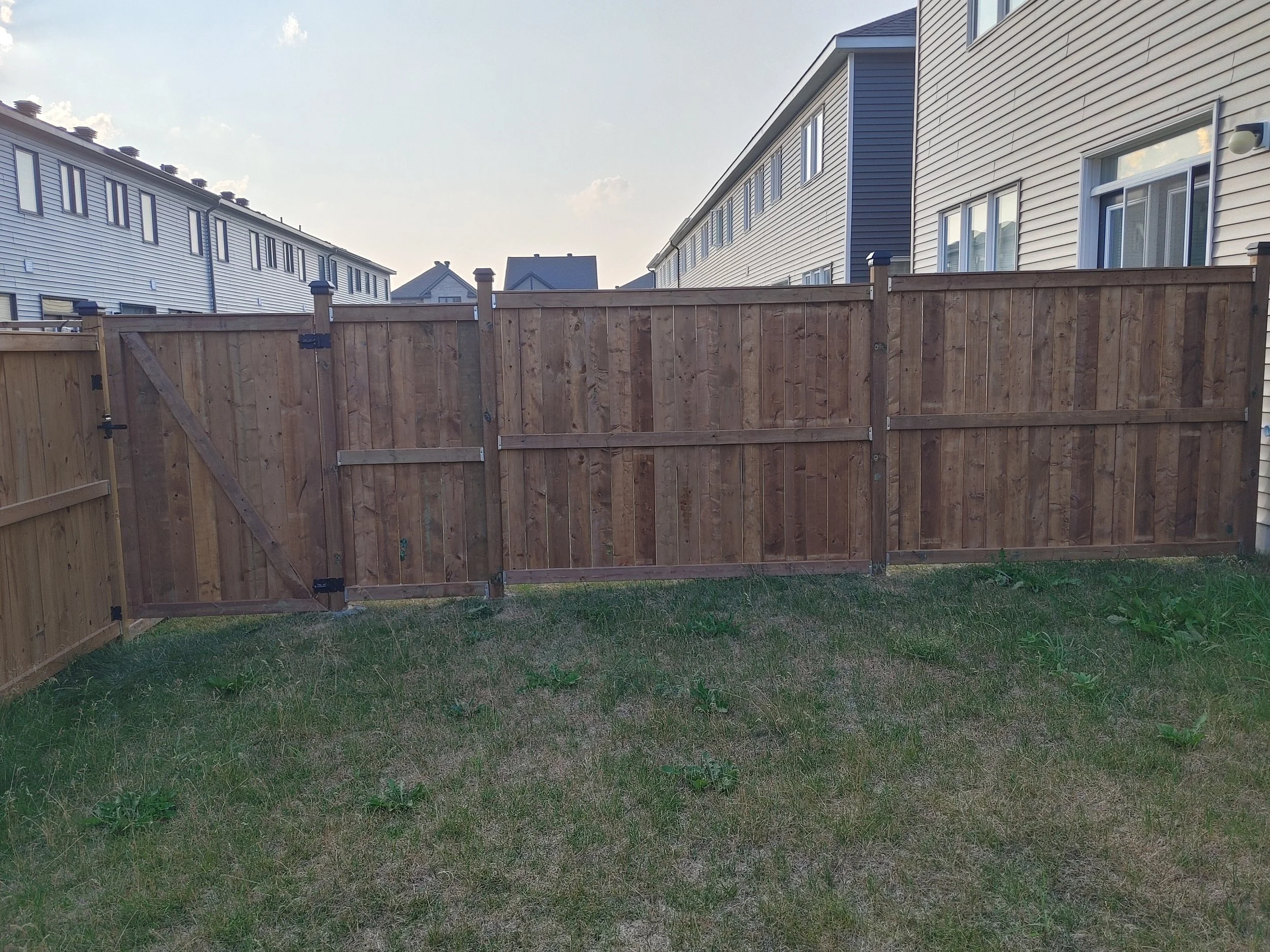 Wood Pressure Treated Fence in Stittsville, 2025. StandArt Fence 