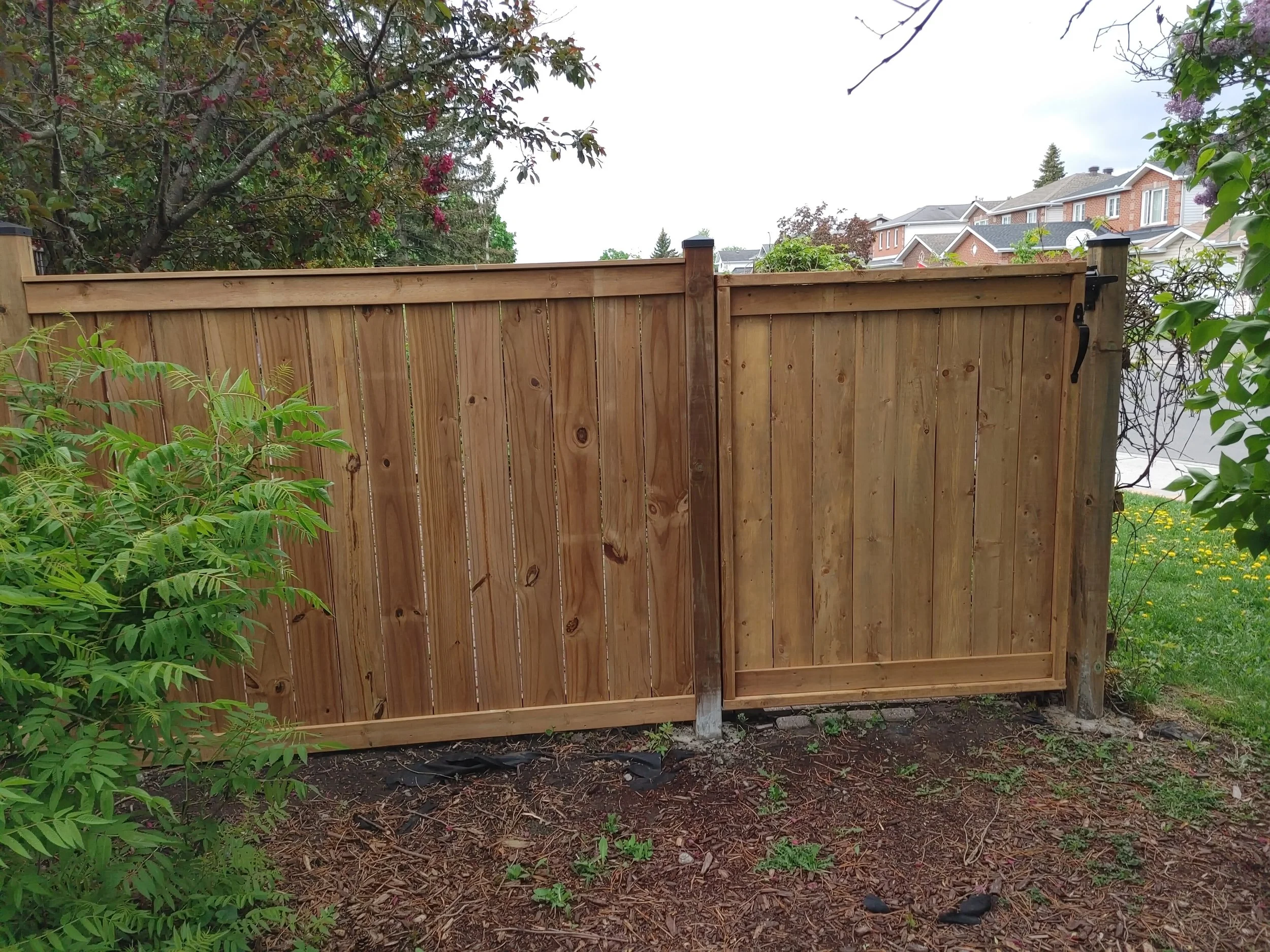 Wood Pressure Treated Fence in Barrhaven, 2025. StandArt Fence 