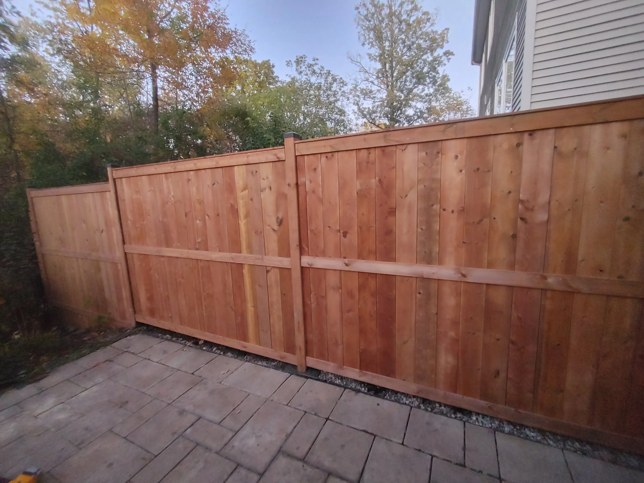 Wood Pressure Treated Fence in Barrhaven, 2025. StandArt Fence
