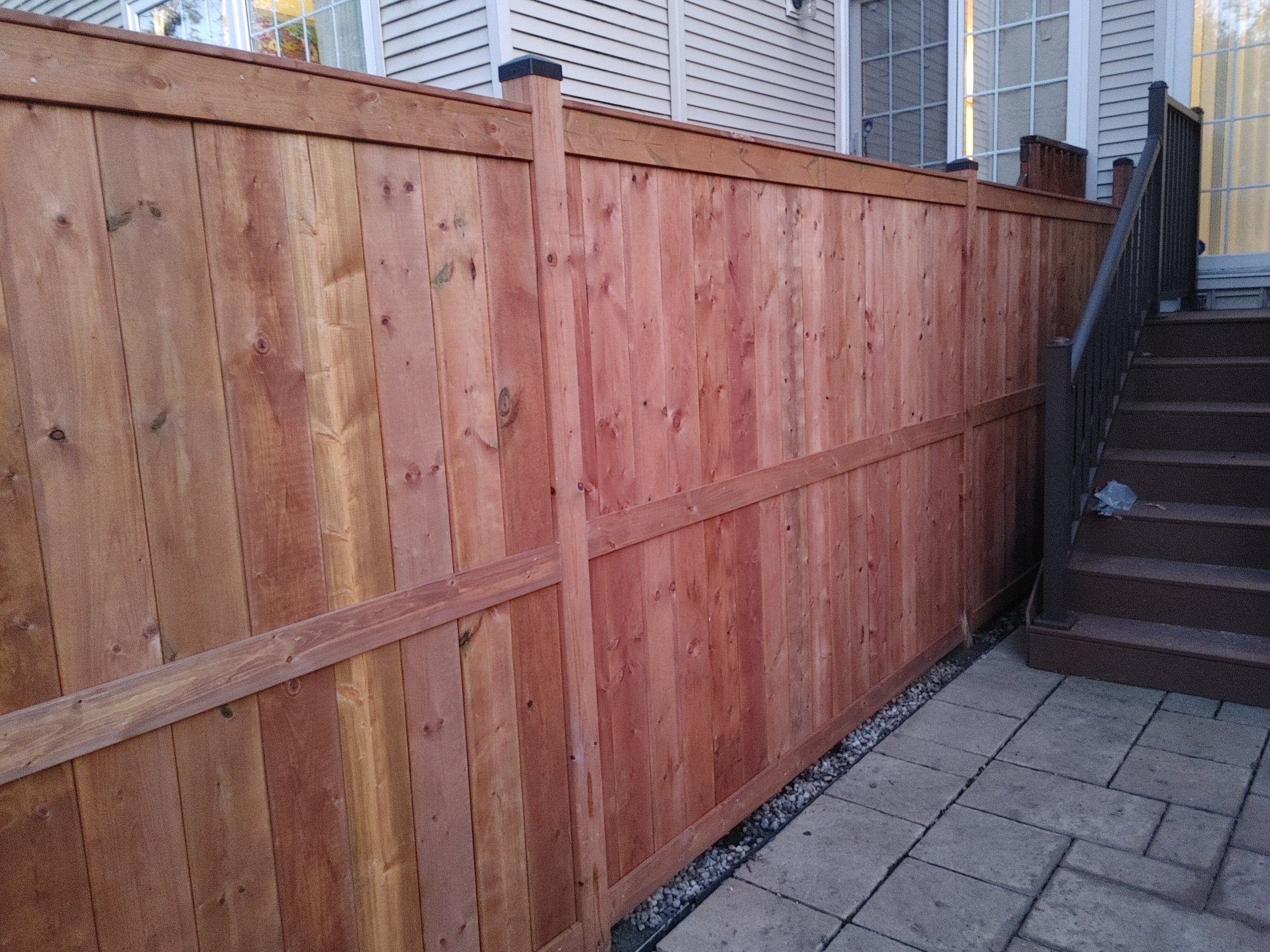 Wood Pressure Treated Fence in Barrhaven, 2025. StandArt Fence