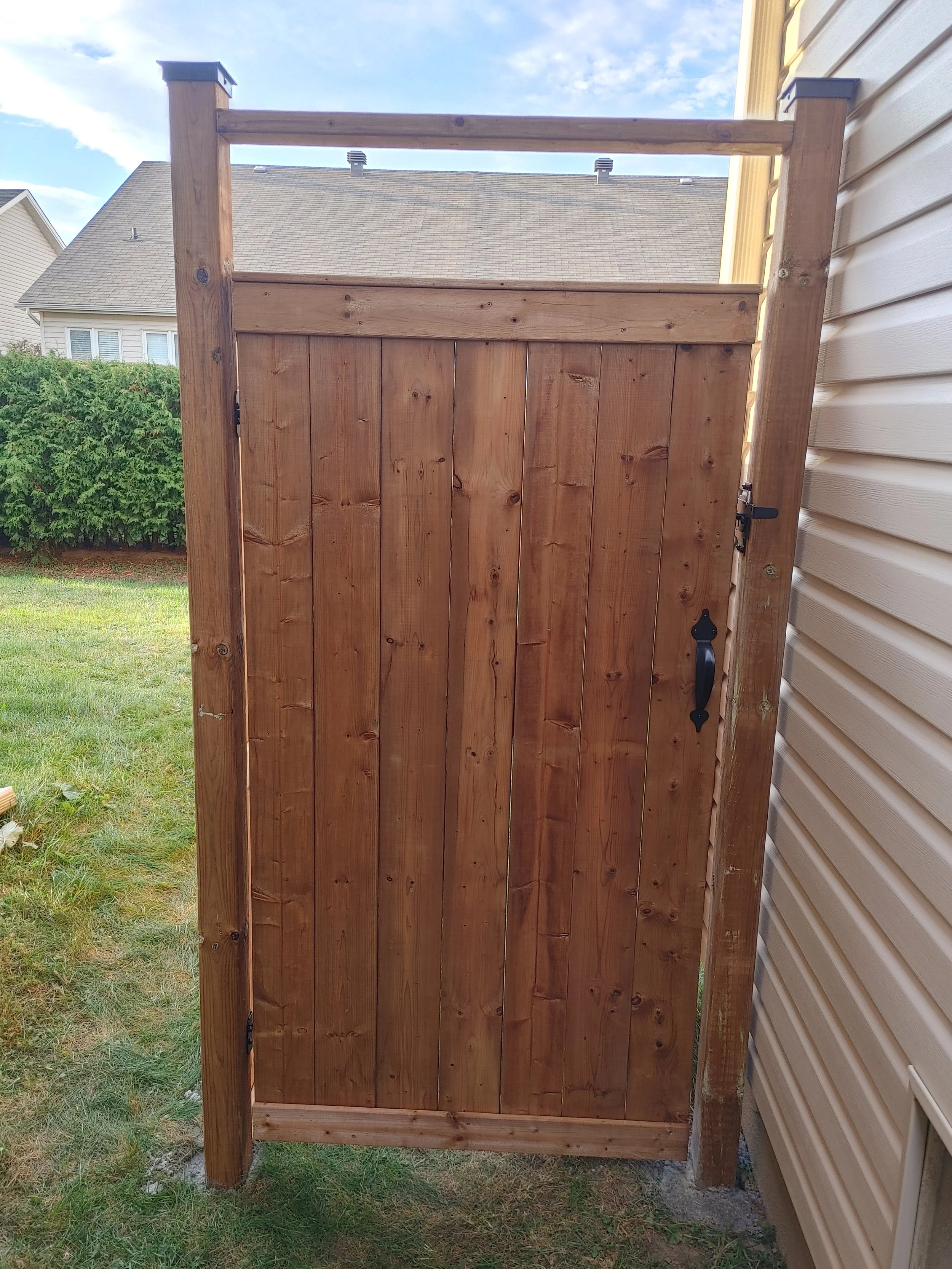 Wood Pressure Treated Fence in Stittsville, 2025. StandArt Fence