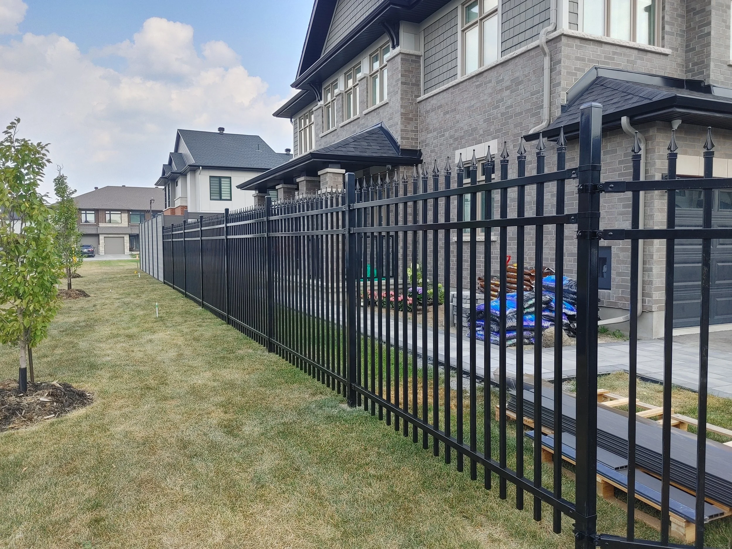 Iron Fence. Modern, Sleek, Strongest Design