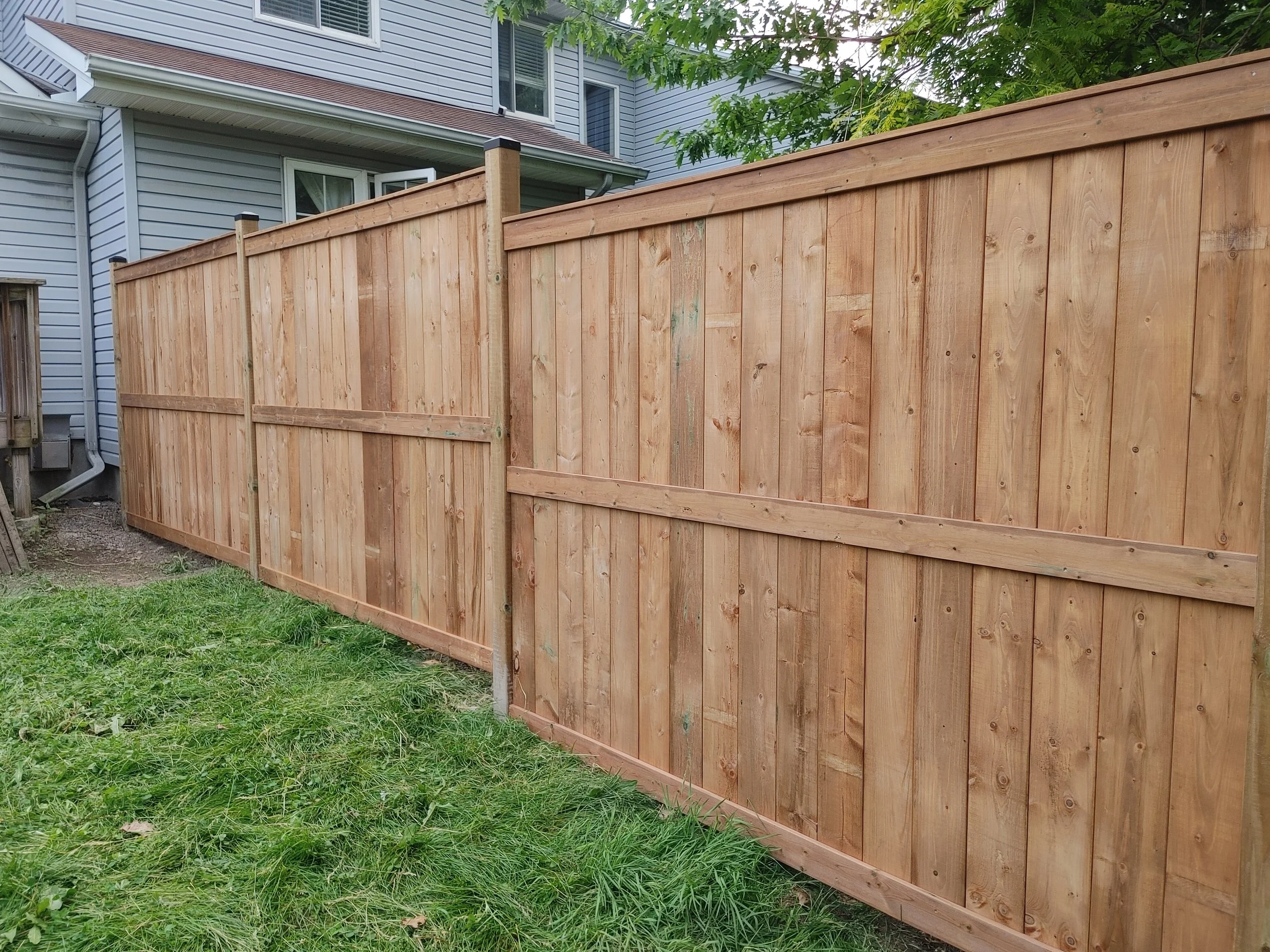 Wood Pressure Treated Fence in Kanata, 2025. StandArt Fence 