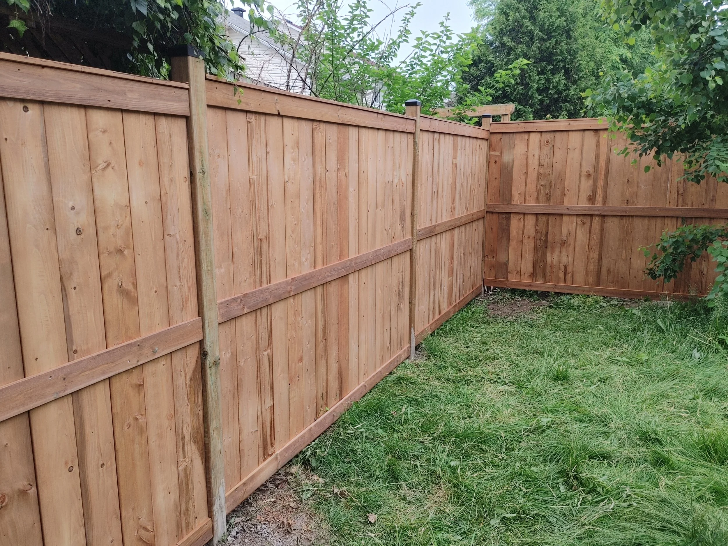 Wood Pressure Treated Fence in Kanata, 2025. StandArt Fence 