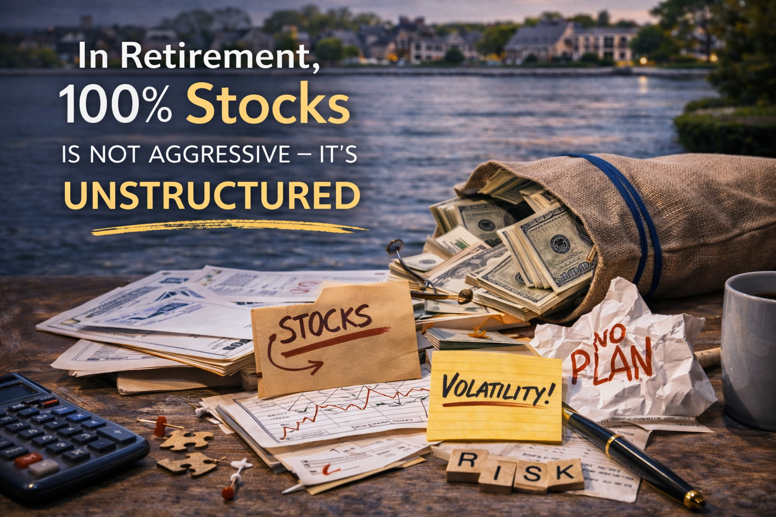 In Retirement, 100% Stocks Is Not Aggressive — It’s Unstructured