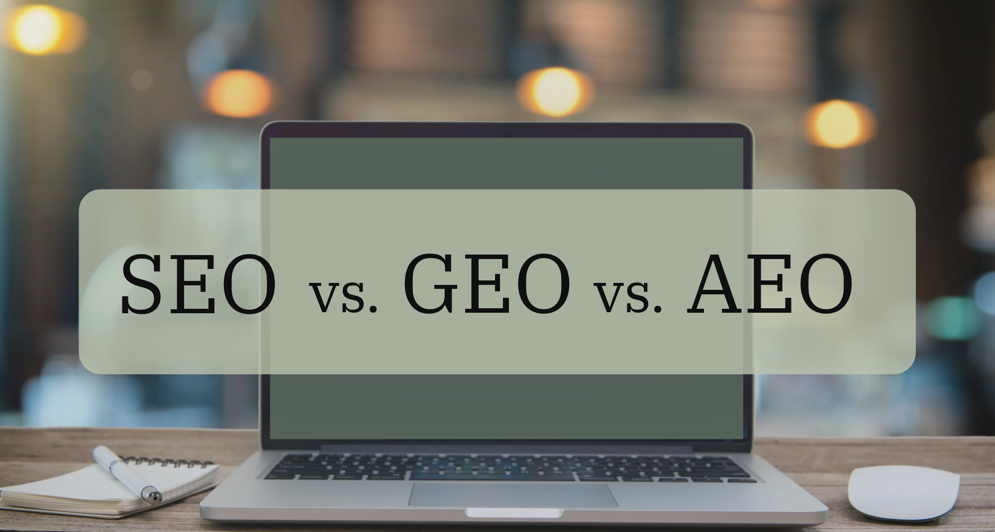 SEO vs. GEO vs. AEO: What’s the Difference, and How Do You Optimize for All Three?
