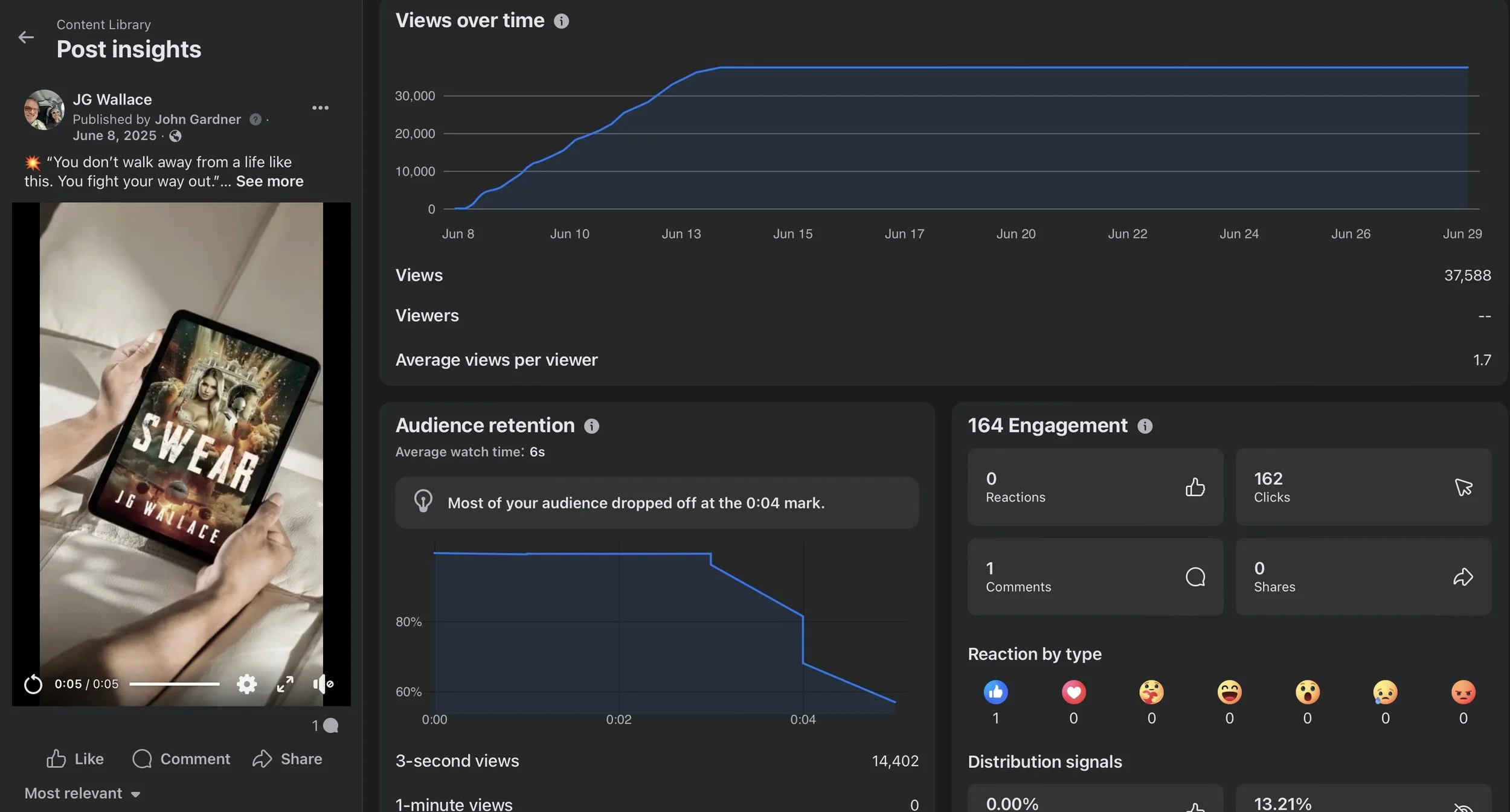 image of Facebook post