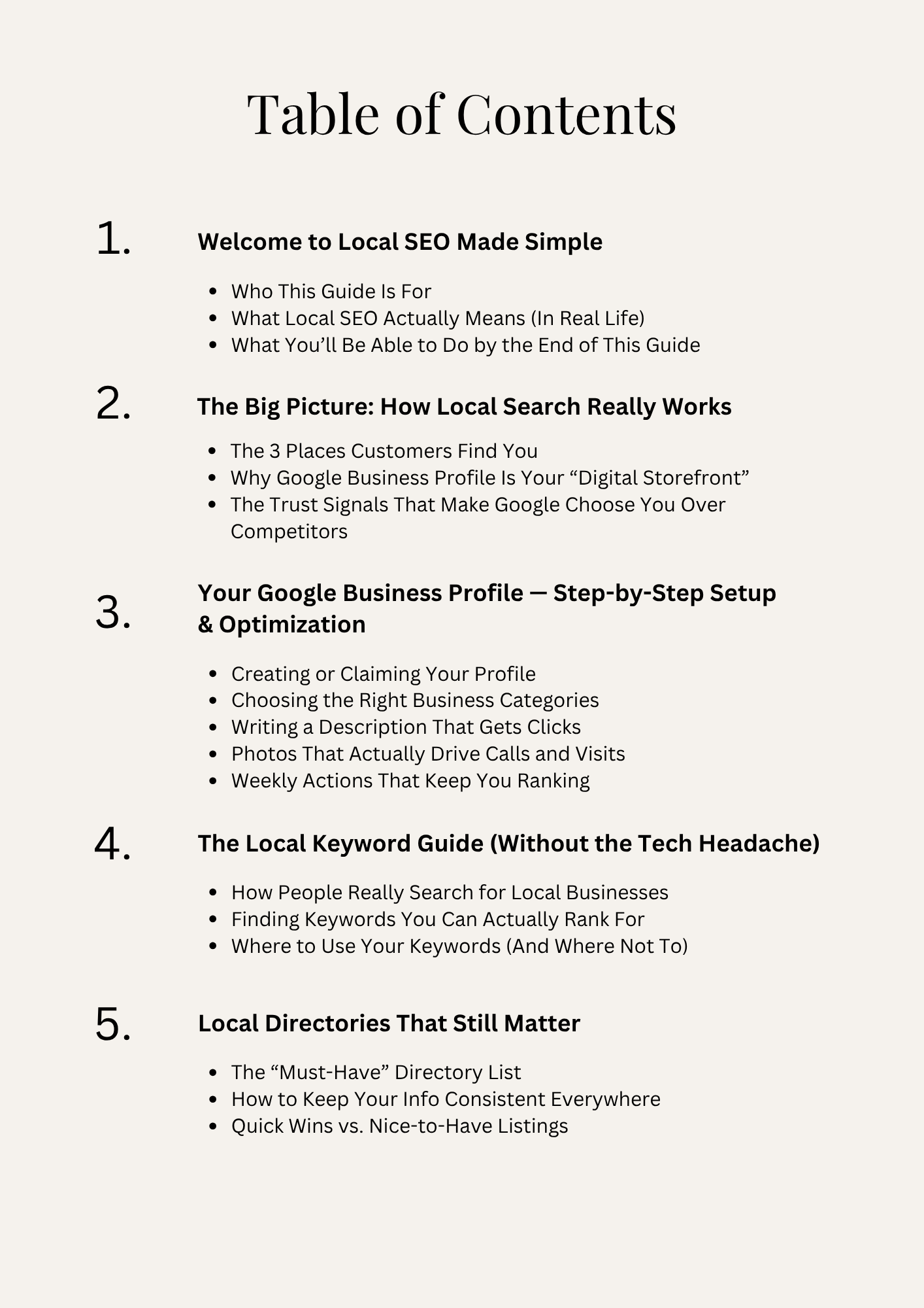Local SEO Made Simple Table of Content Page.png