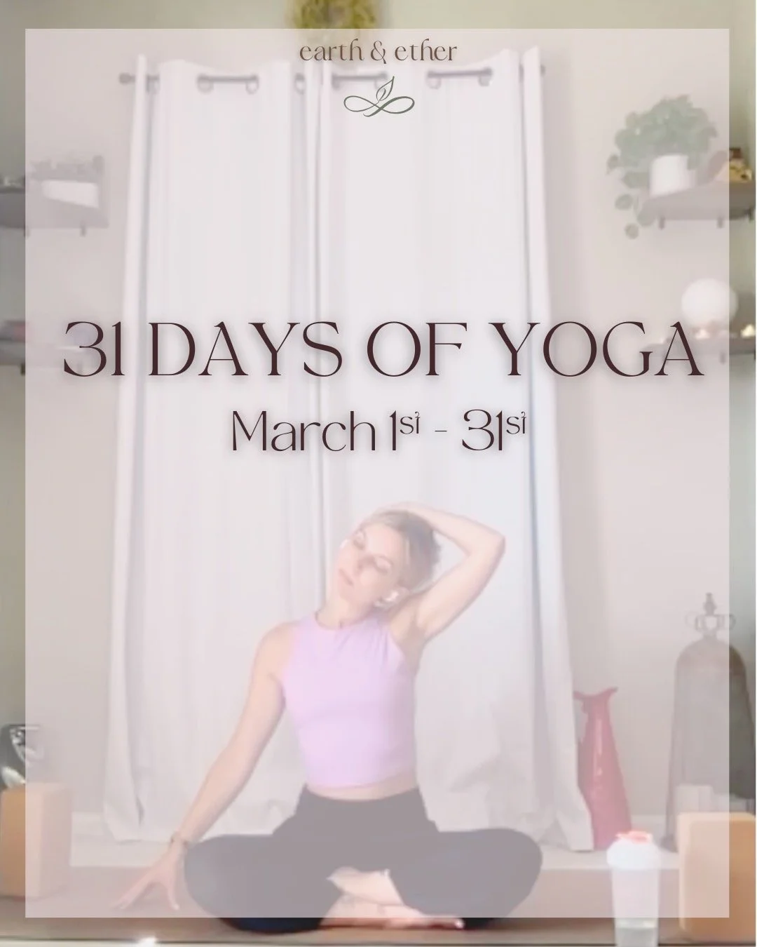 It&rsquo;s been a crazy couple of months! Lots of life updates to come but in the meantime - I wanted to kick off the Spring version of 31 Days of Yoga 💫 This was always meant to be a seasonal offering, and this one is especially exciting because we