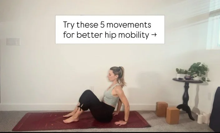 ✨PSA to do some hip openers every day!✨

These are some of my favorites for hip mobility:
1. Seated figure four
2. Table top rocks w/ extended leg
3. High lizard twist w/ rotation
4. Low lunge to half split flow
5. Skandasana (side lounges) w/ hands 