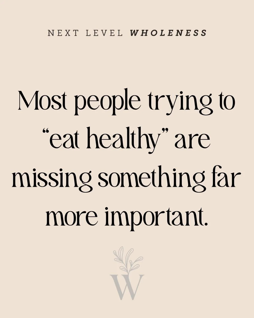 Most people trying to &ldquo;eat healthy&rdquo; are unknowingly missing something far more important.

Over the years I&rsquo;ve worked with many people who feel frustrated about their health.

They&rsquo;ve already done so many of the &ldquo;right&r